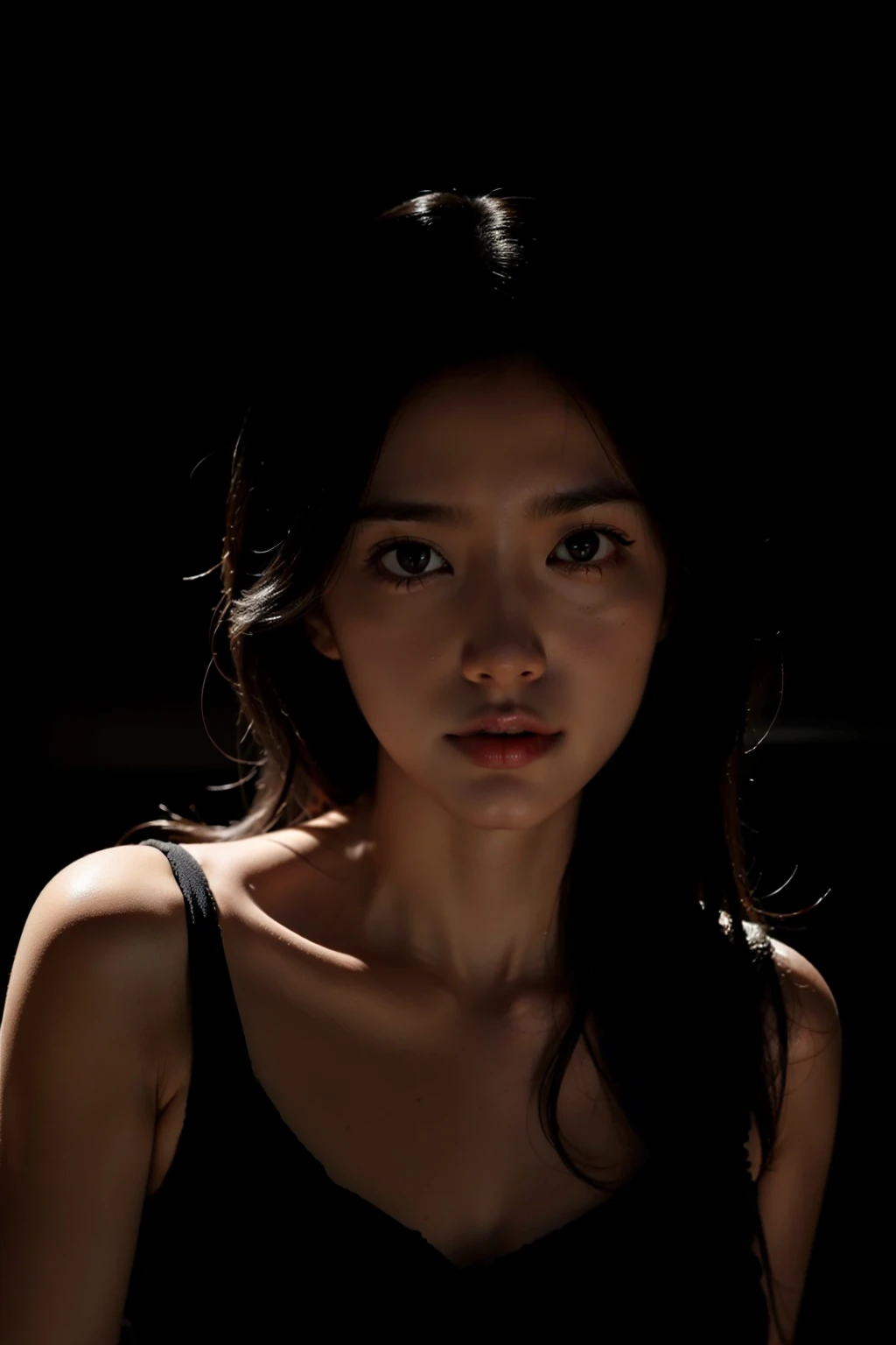 1girll,In the dark