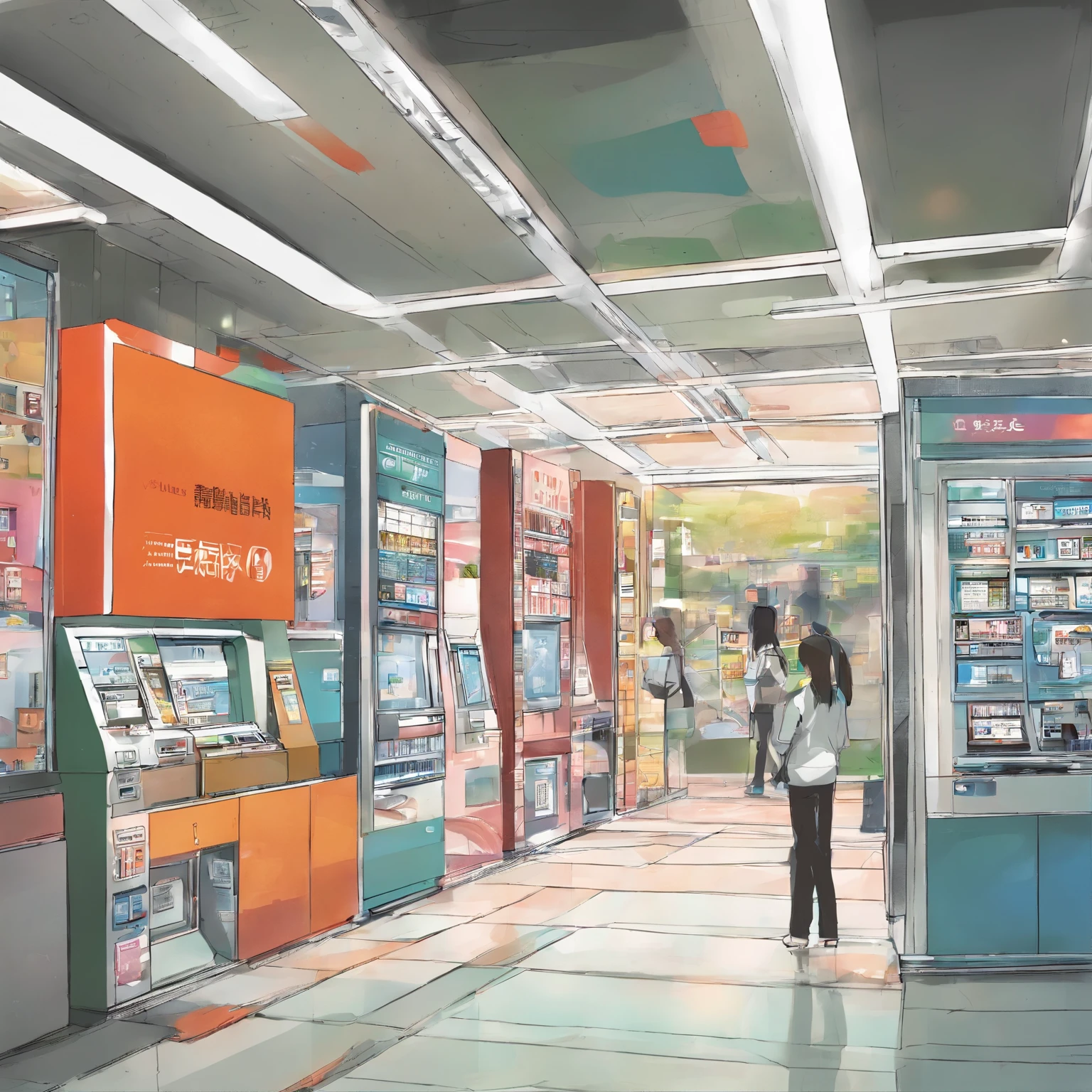 Interior of a building, Peito, banco, Atms, melhor qualidade