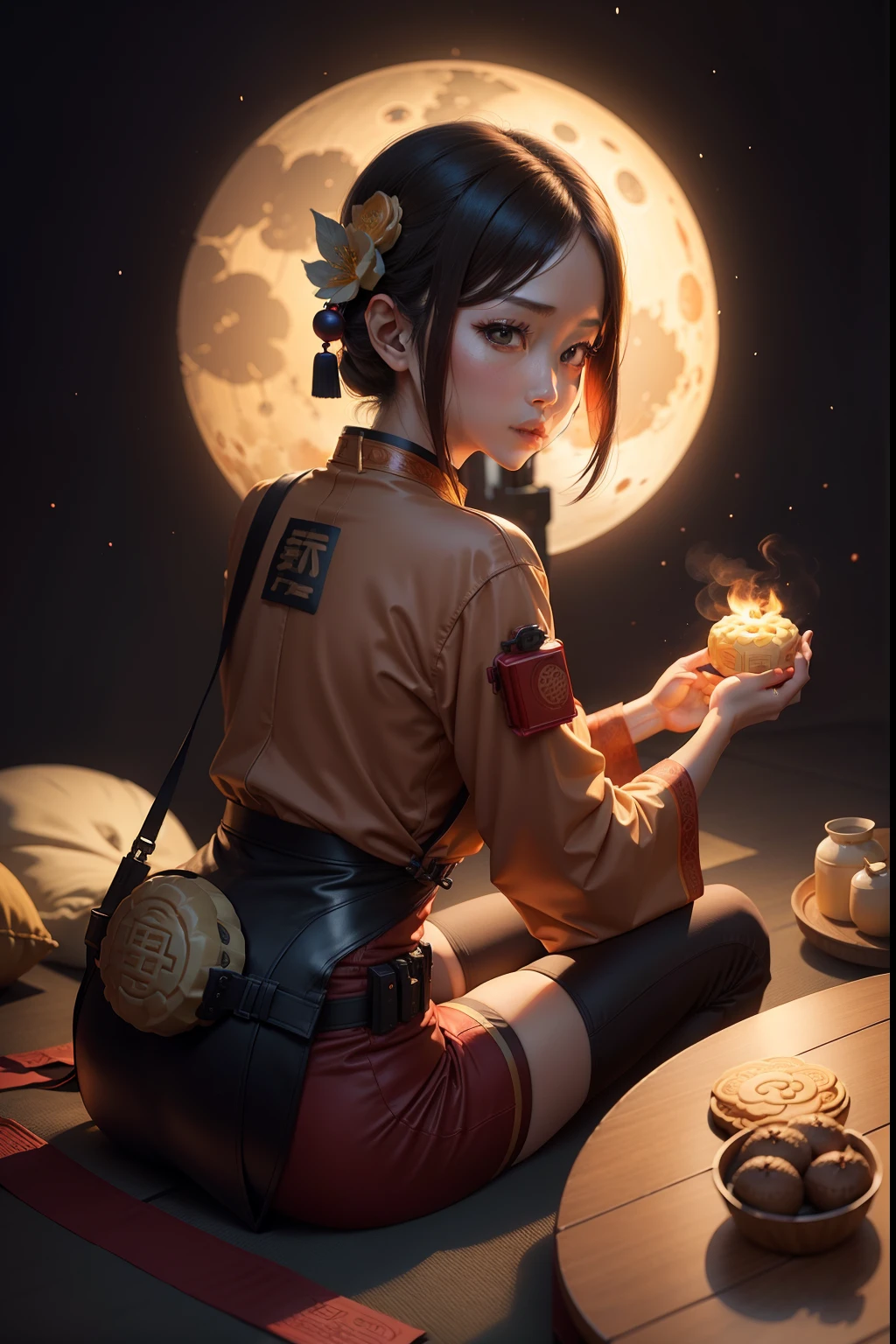 Mid-Autumn Mooncake Chinese style Sci-fi Warm