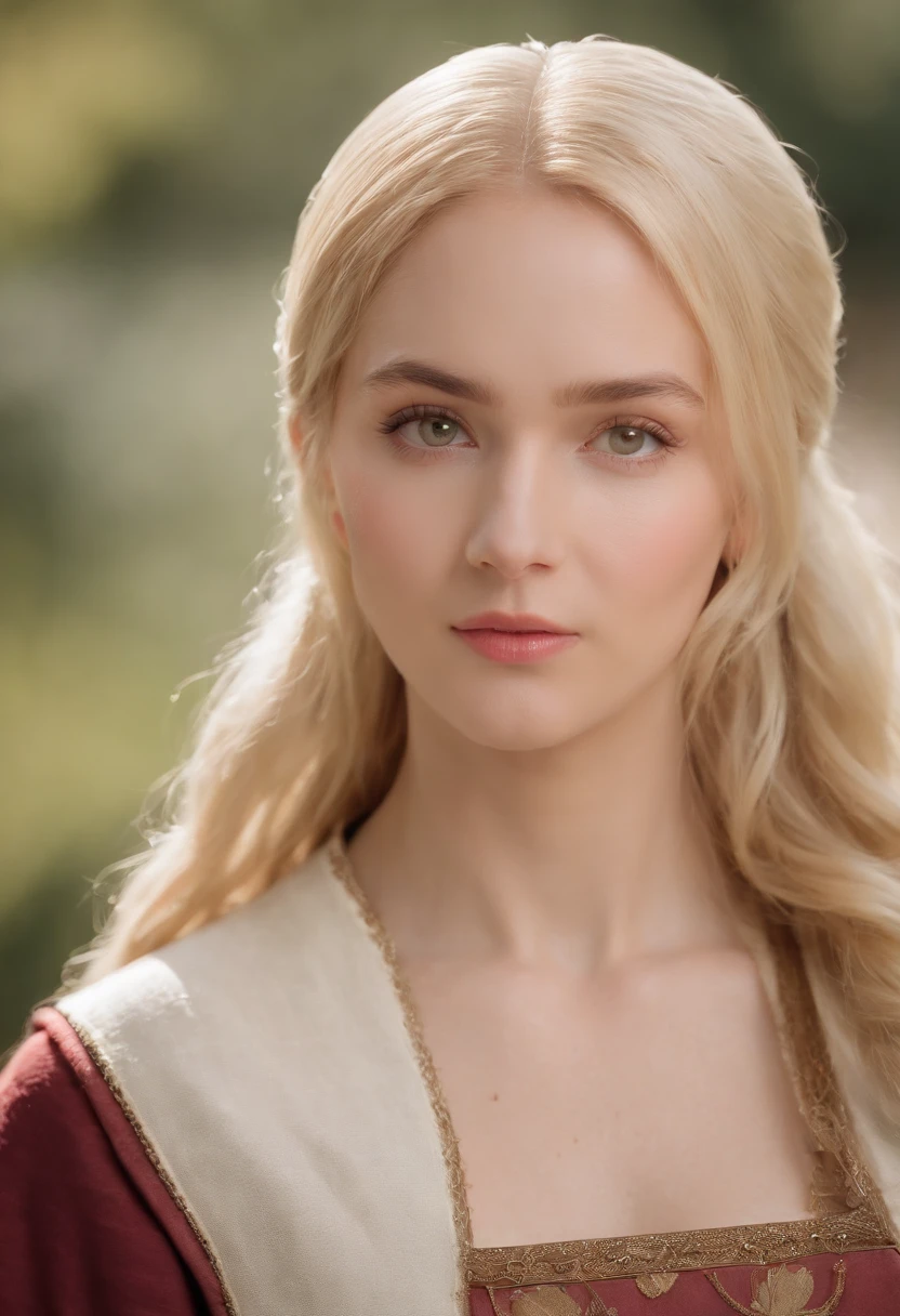 (((Una profunda herida rojiza cruza su mejilla izquierda))) tez clara, Mujer Tsunade (del anime naruto) about 19 years old, cabello blanco natural, Ojos verdes distintivos, Usando Kohl, Delgado y elegante, Beautiful, Luz de velas en un entorno medieval, Ultra Sharp Focus, Toma realista, Ropa femenina medieval, Tetradic colors (cicatriz:1.4)