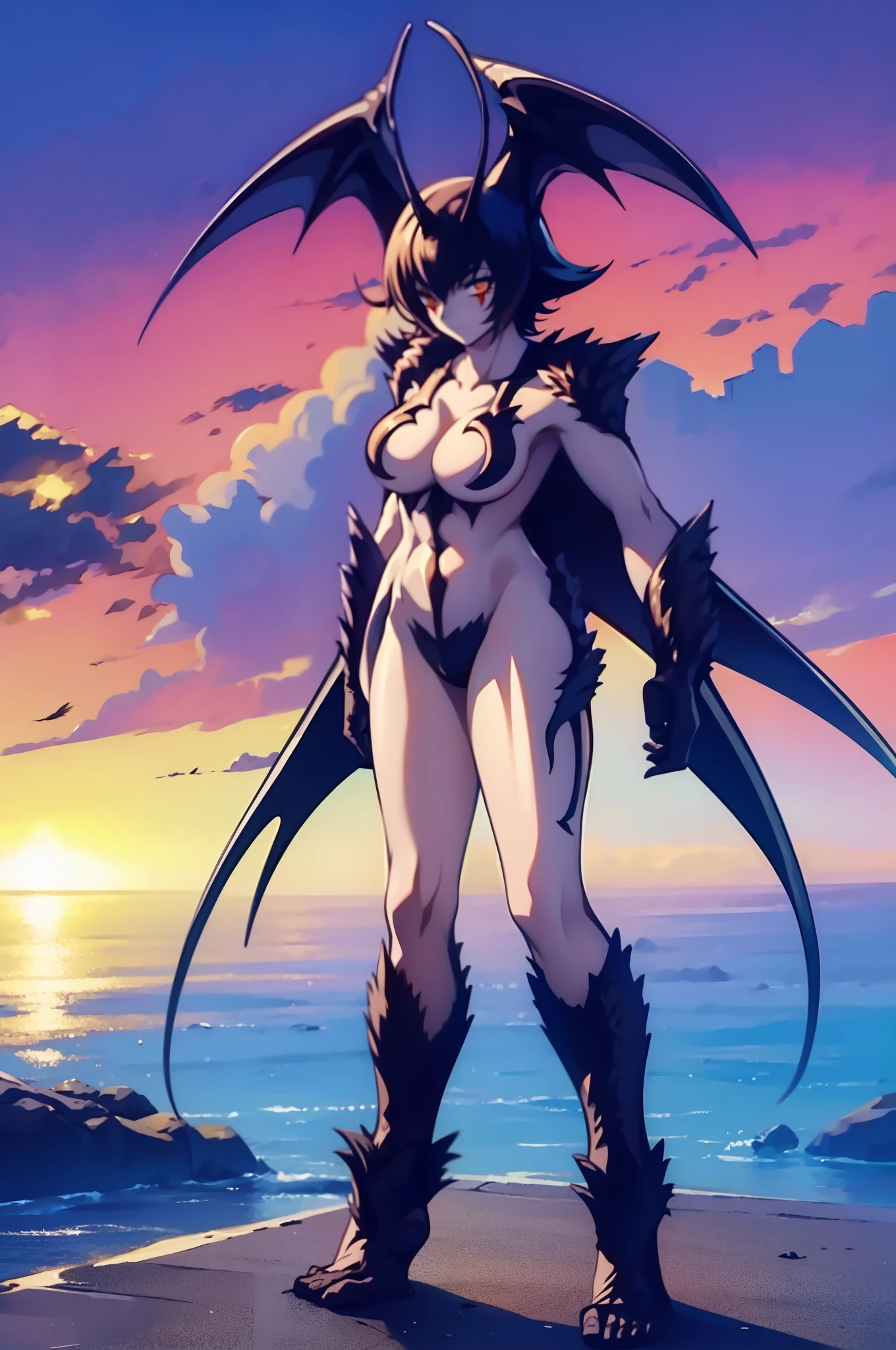 masterpiece, best quality, solo, monstergirl, outdoor, dlady,, full body