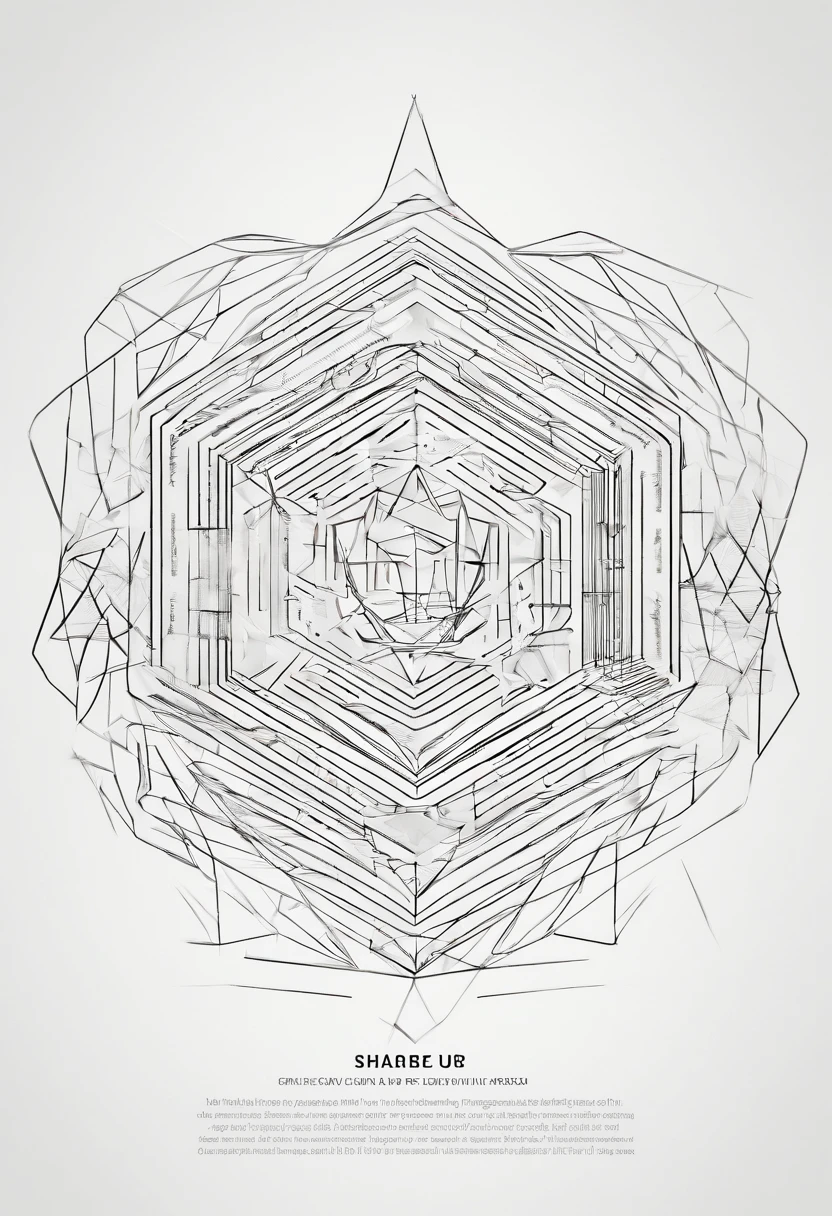 geometric figure，logo，AI，minimalist wind，ishouru