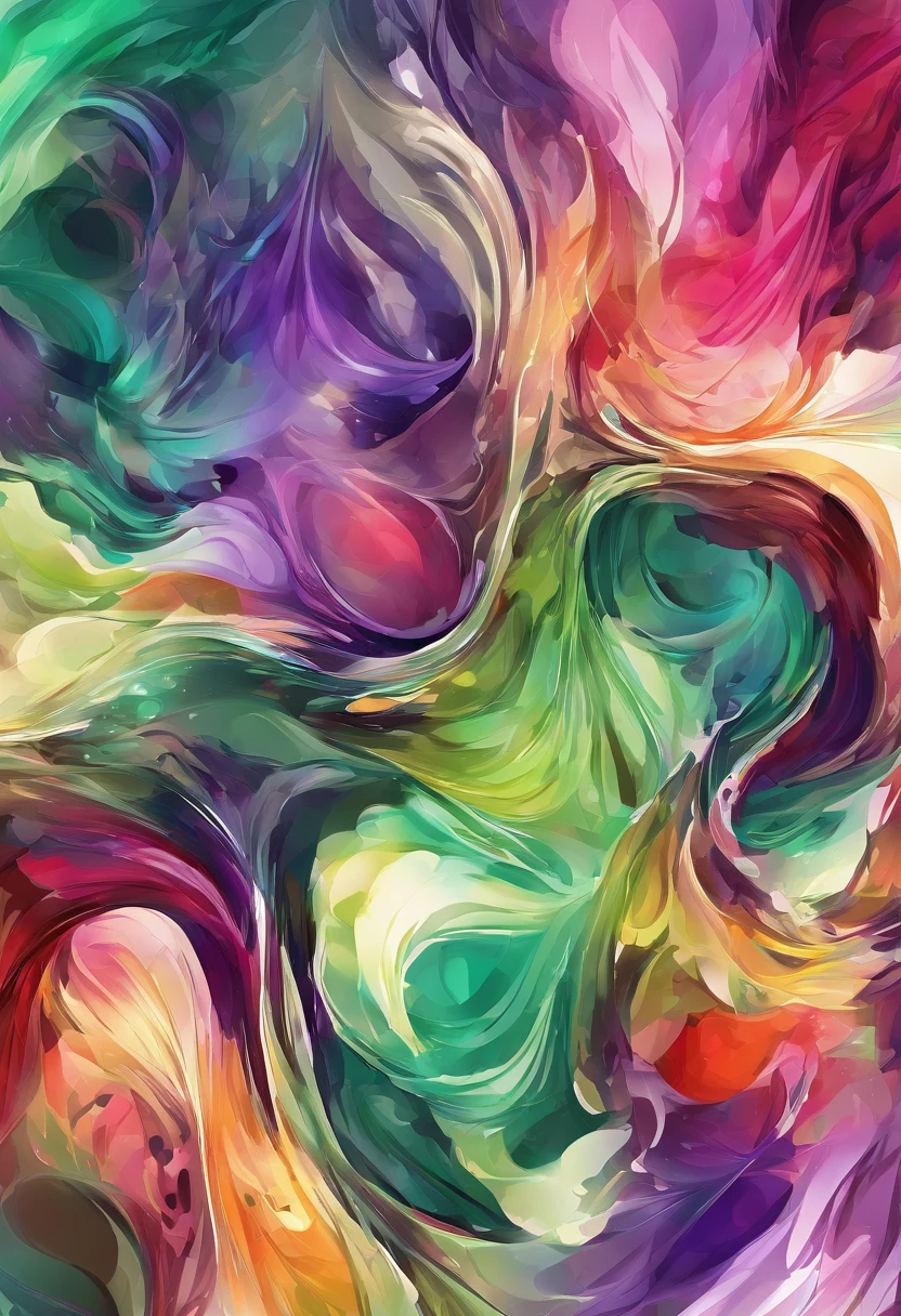 Engrenagem, 3d aquarela abstrata,fundo escuro,high resolution,alta qualidade,colorido,verde,vermelho, violeta e roxo, com detalhes prateados, com