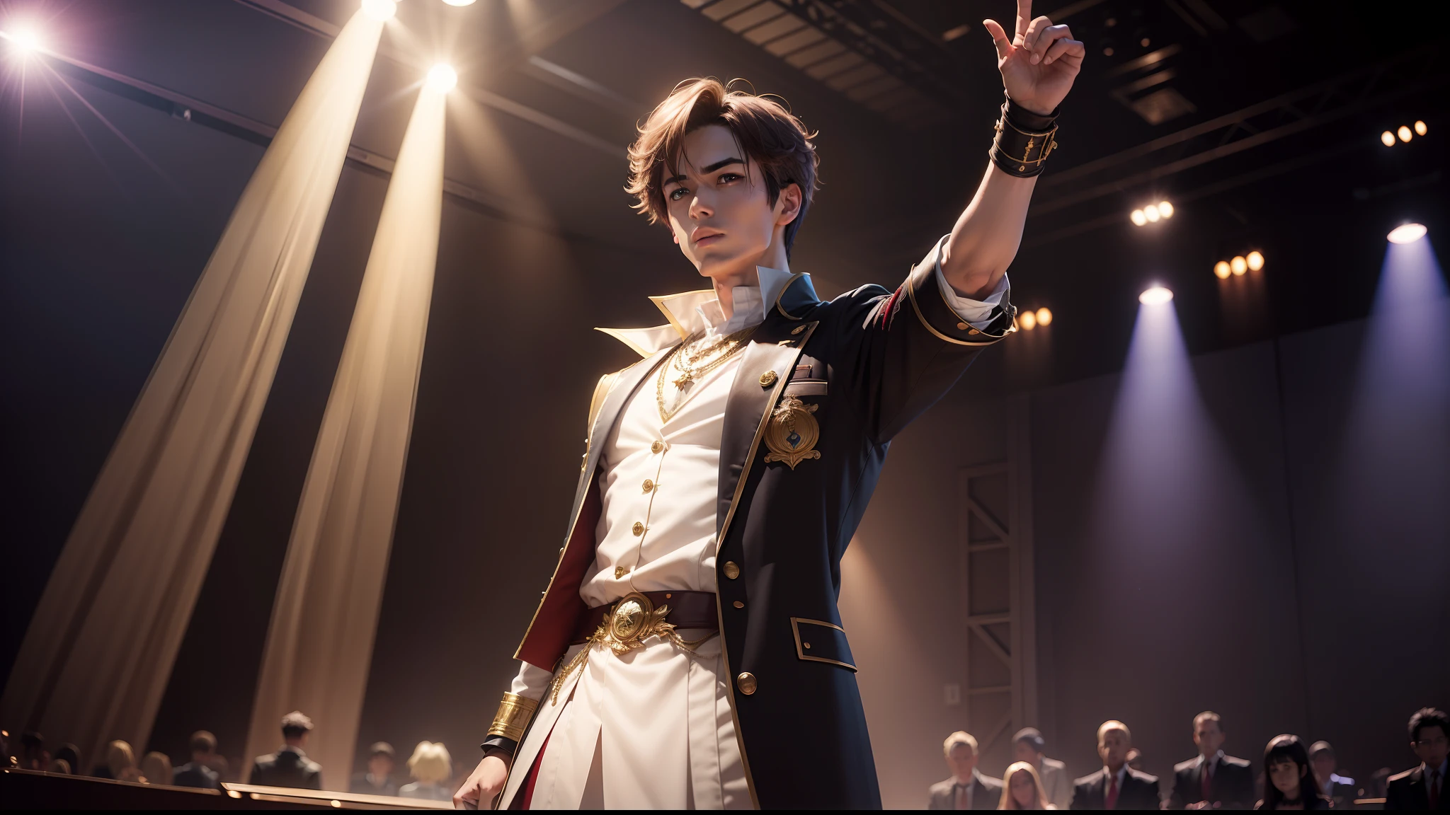 Travel back in time to the world of anime，standing on a stage，A male star shows gorgeous acting skills，Wake up the acting system，Brilliant debut！