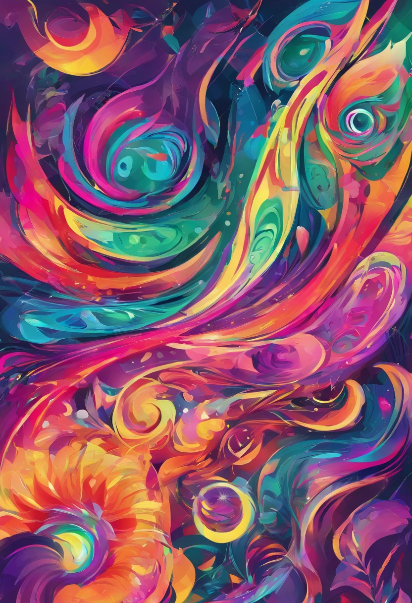 Engrenagem, 3d aquarela abstrata,fundo escuro,high resolution,alta qualidade,colorido,verde,vermelho, violeta e roxo, com detalhes prateados, sharp colors, shiny polish, in the center like an eye of a hurricane