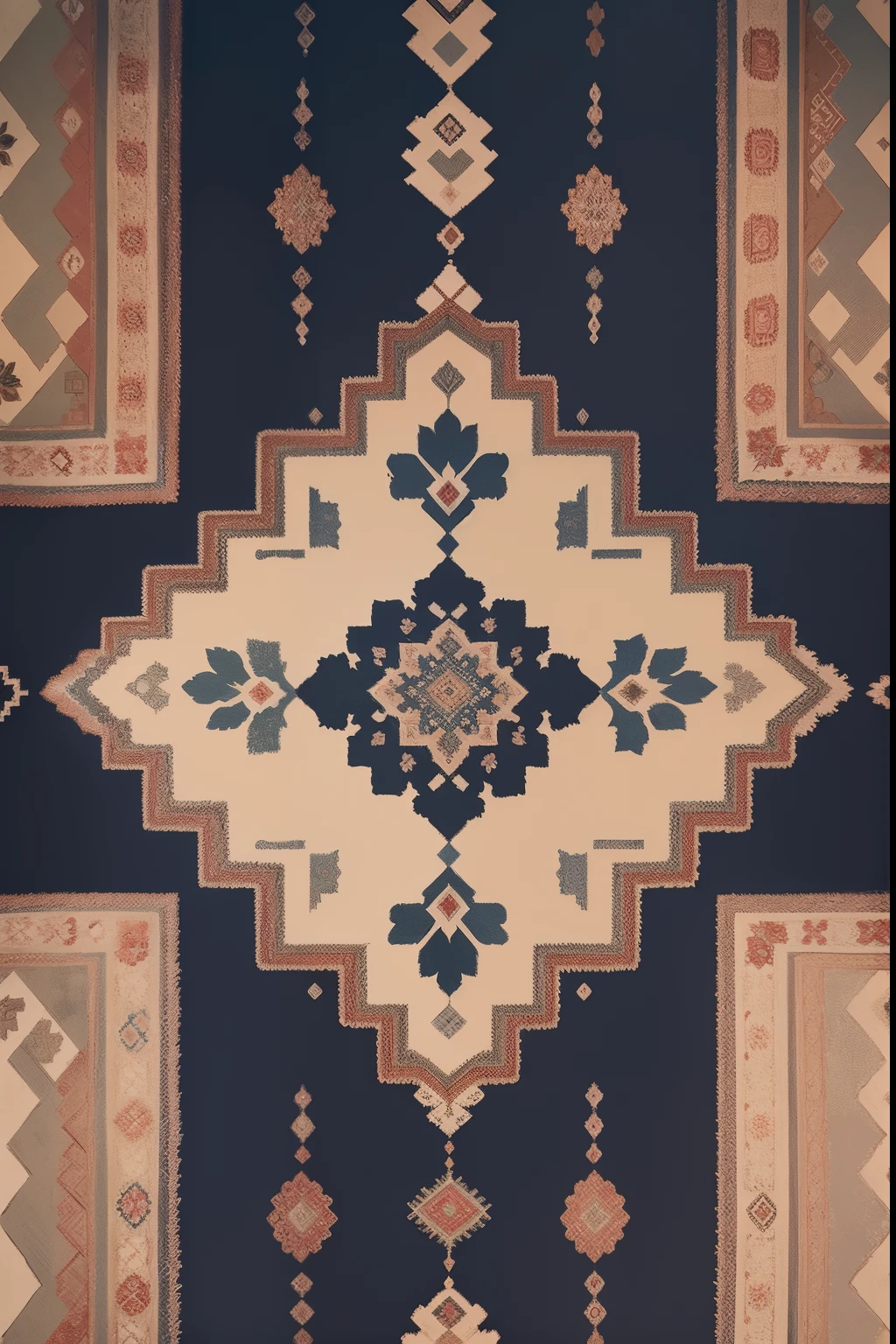 Lovely carpet,Top-down view,4K