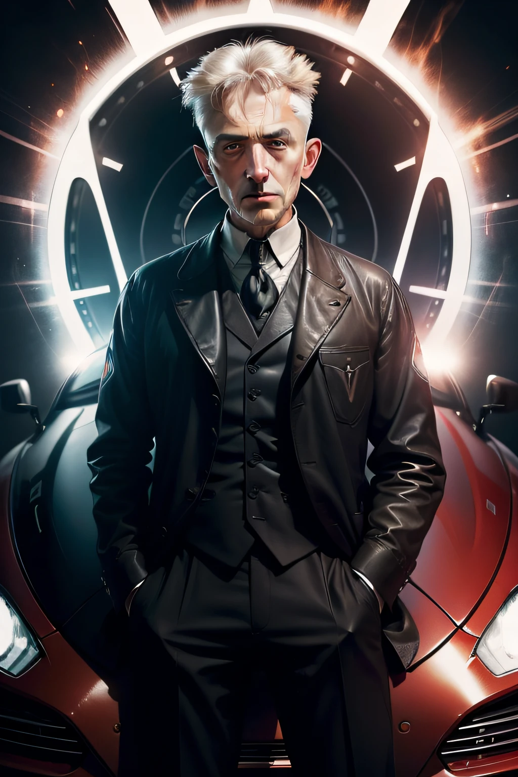 (crie imagens de Nicola Tesla, no formato realista)