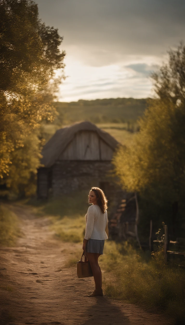 Lara was a curious and adventurous girl who loved to explore the world around her. One day, she decided to go to the countryside, where there was an old abandoned farm. She wanted to see if she found any hidden treasures or any clues about the past of the former residents.