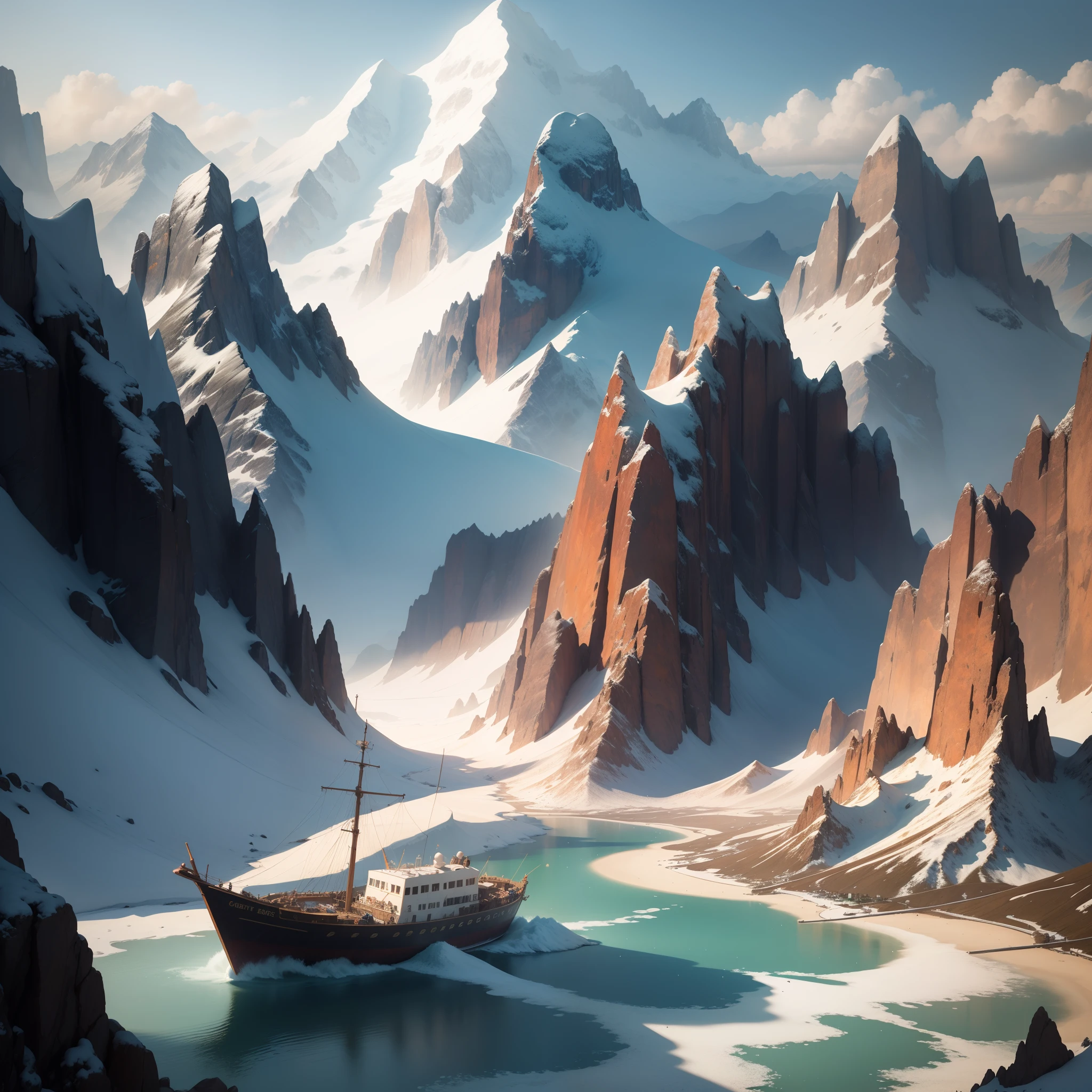 The light boat has crossed the Ten Thousand Heavy Mountains