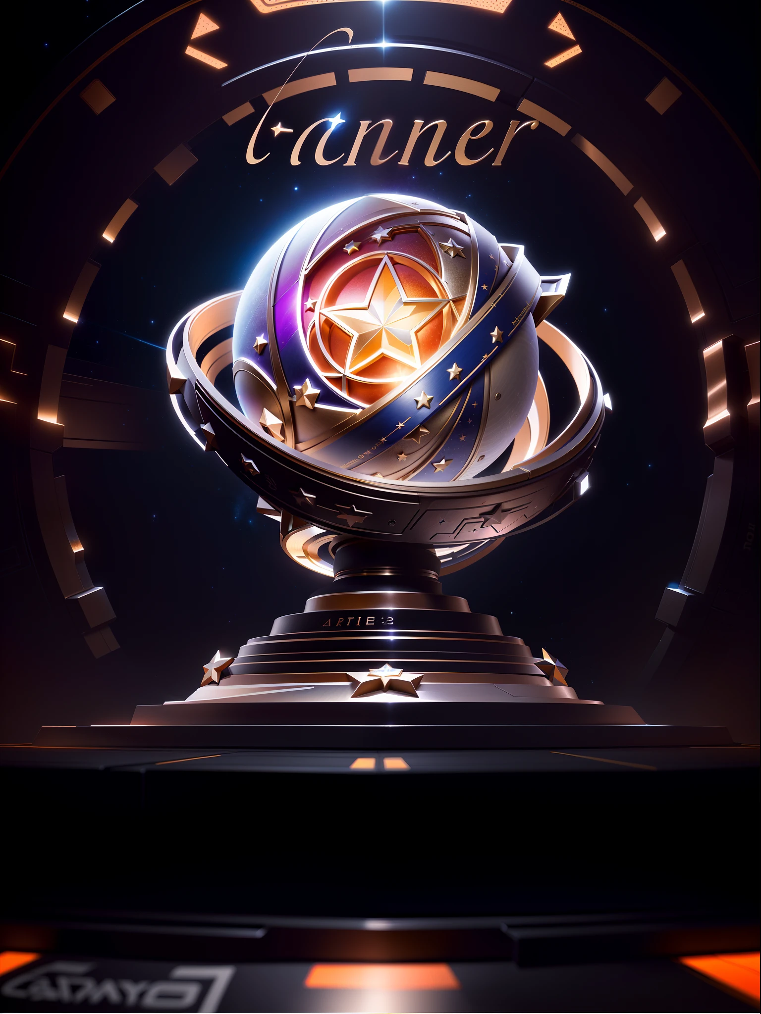 There is a picture of a ball,There is a star on it, award winning on artstation, cgsociety award, Artstation contest winner, cgsociety award, cgsociety contest winner!!, cgsociety contest winner!!!, polycount contest winner, awarded on cgsociety, behance contest winner, Piertofer, cgsociety contest winner, award winning on deviantart