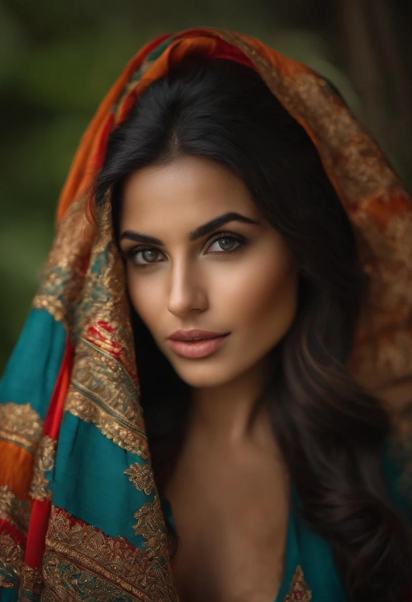 foto realista, mulher jovem, sorrindo, morena de 25 anos, hands on face, pele limpa