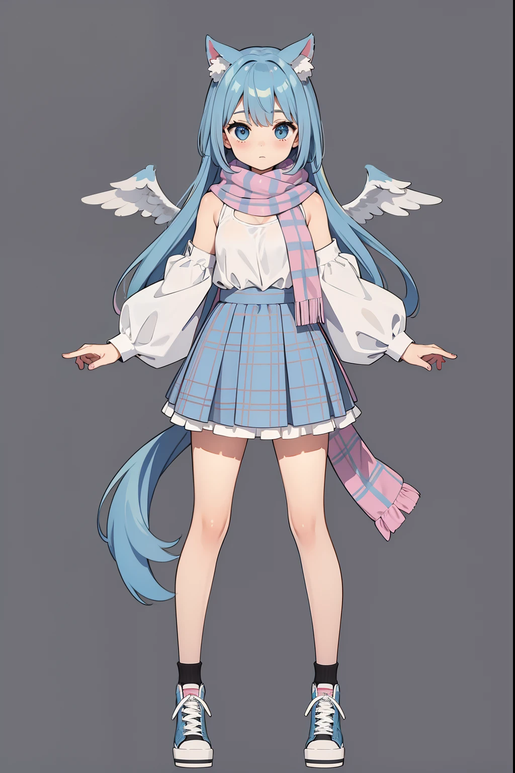 large angel wings on upper back