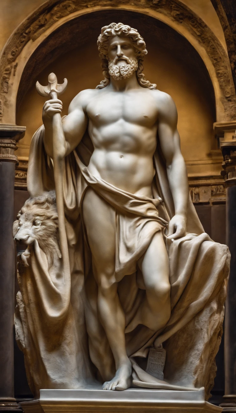 An image of the Roman god Pluto, Deus do Submundo Romano, god Pluto underworld. Roman god of the underworld Pluto.