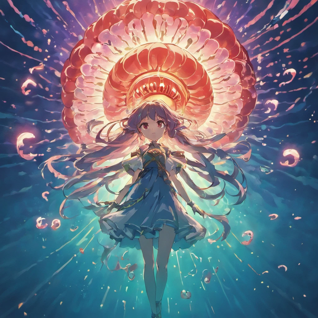 Jellyfish Chinese illustration movie lighting effects