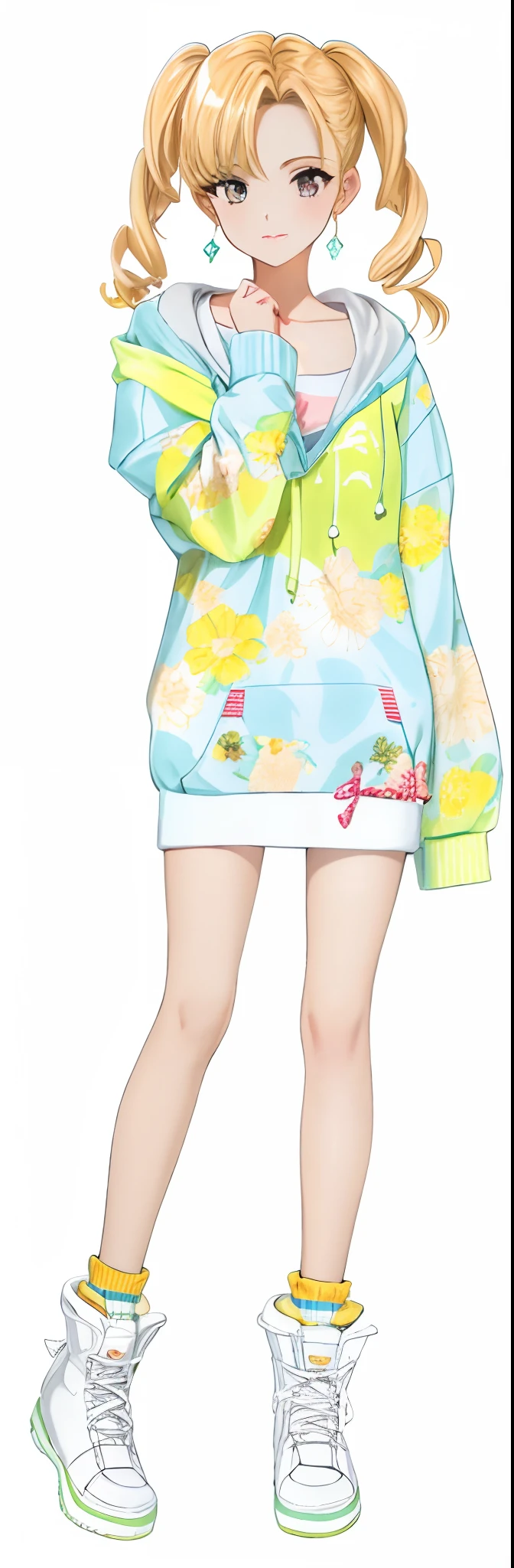 Pubic area is clear,filigree,Best quality,(Masterpiece:1.3),full bodyesbian, Ultra-detailed,Solo,1girll, {{{{retro artstyle}}}}, {{Masterpiece)),Best quality,illustration,1 girl,Mature female,Small breast,Beautiful detailed eyes,Long sleeves, Hoodie,frilld, No shadow, Simple background, Bright Skin, 1980s (Style),