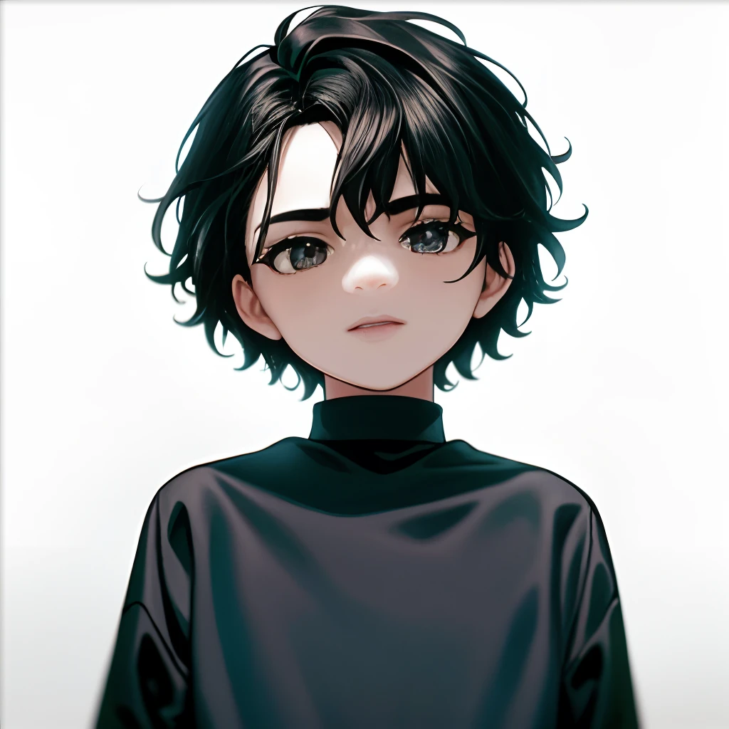 obra maestra, La mejor calidad, 8 year old child, masculino, cabello negro, cabello corto, Small, diminuto, sticker,minimal background,riendo de buena gana