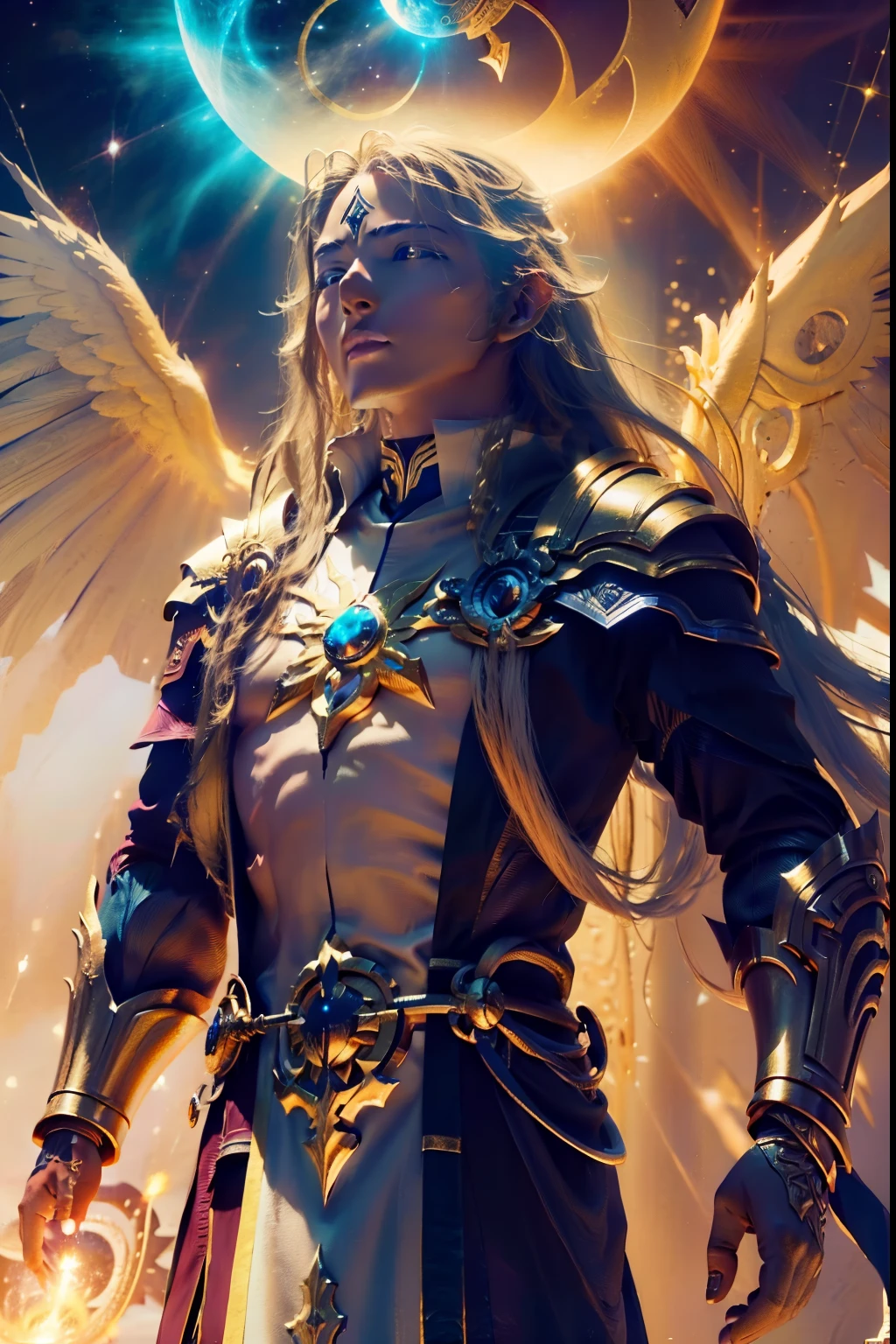 Nome do Ser Divino: Aion, o Multiversal Architect
Divine Characteristics:
Aion is a being of divine powers who transcends mortal comprehension, combining elements from various mythologies and anime:
Immutable Form: Aion possesses an ethereal and ever-changing form, reflecting different aspects of gods from various cultures. Your body is a combination of golden light, phoenix plumes and luminescent crystals, envolto em uma aura cintilante que muda de cor conforme ele se move.
Cosmic Wisdom: Aion is the embodiment of cosmic wisdom, holder of knowledge about all worlds and dimensions. He possesses a third eye that allows him to see through time and space, antecipando eventos e harmonizando a ordem do universo.
Asas Dimensionais: Its majestic wings not only allow it to fly through the multiverse, but they also have the ability to create portals between different realities. Aion can travel instantly between worlds and galaxies, tornando-se uma testemunha e protetor de todos os seres vivos.
Artefatos Divinos: He carries with him divine artifacts from various cultures, like a heavenly spear capable of controlling the elements, a shield that reflects attacks and a scepter that grants blessings and healing.
Divine Transformation: Aion has the ability to take on specific divine forms according to needs. Can become a fire dragon, a phoenix of renewal or even a warrior god from Greek mythologies, Nordic or Eastern.
Harmonia Universal: Its main mission is to maintain harmony and balance throughout the multiverse, intervening only when the cosmic balance is in danger. Ele age como um juiz imparcial, resolvendo conflitos entre deuses e mortais e ajudando a restaurar a paz em todos os reinos.
Aion is a divine being who transcends the boundaries of mythology and anime, representing the essence of wisdom, Harmony and Cosmic Power. His presence is a benevolent and protective force that guides and inspires all beings in the vast multiverse