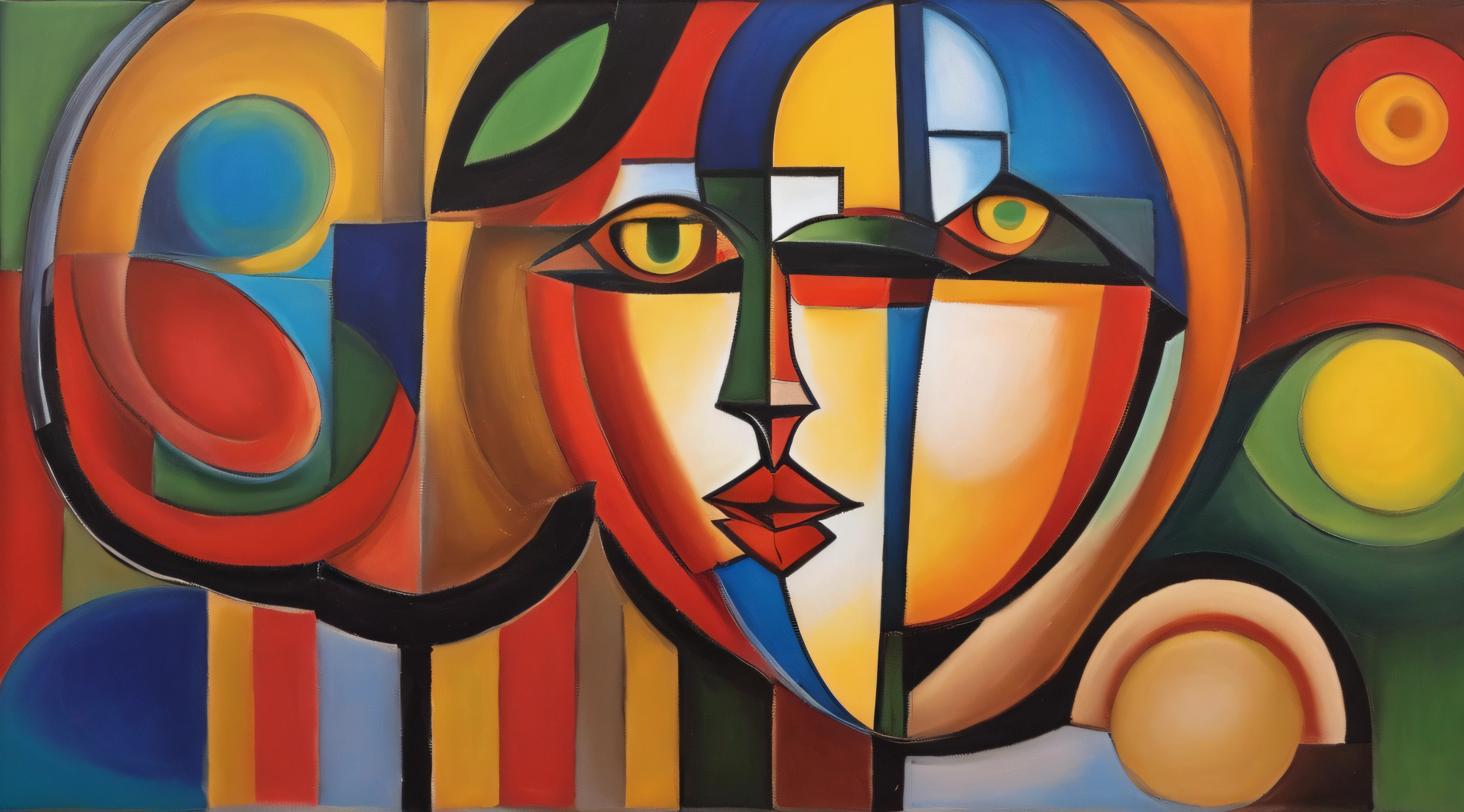 pintura do rosto de uma mulher com um fundo colorido, estilo cubismoo, Estilo cubistaa, cubismoo moderno, Cubismo synthetic, face abstrata, pintura cubistaa, cubismoo futurista, uma pintura cubistaa, cubismo, cubista, inspirado em Jean Metzinger, Picasso cubistaa, estilo orfismo, cubistaas adoram