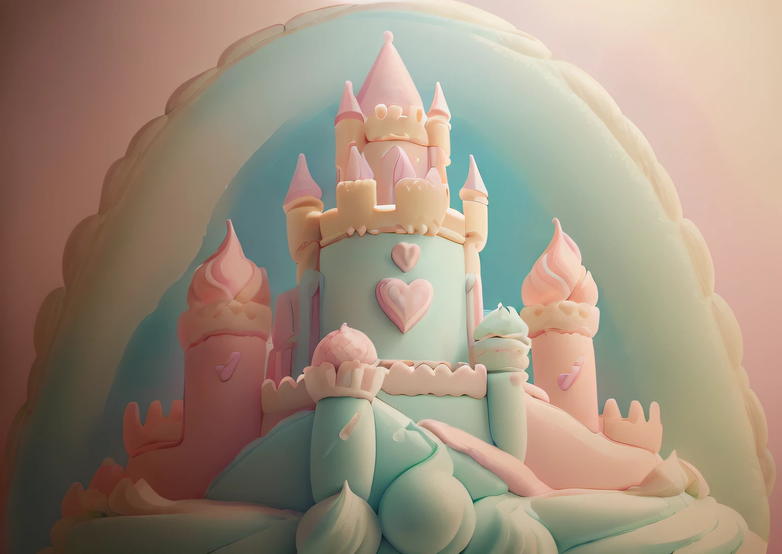 (((castle of ice cream))), (masterpiece, top quality, best quality,cute illustration,:1.5), (pastel color:1.5), ice cream building, with melty, ((ice cream)) focus, cream, ((ice cream fantasy))
