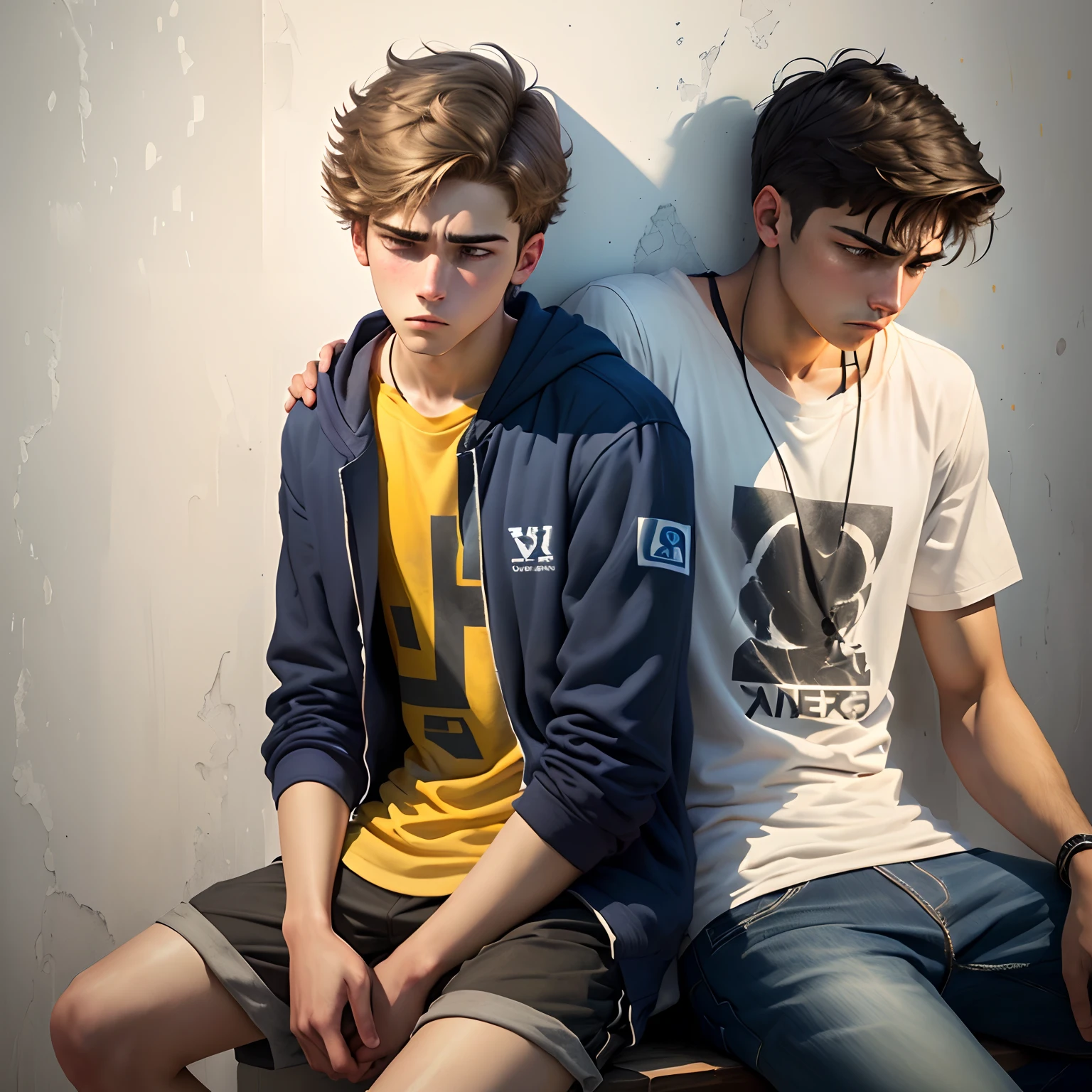 Male teen depressed wallpaper