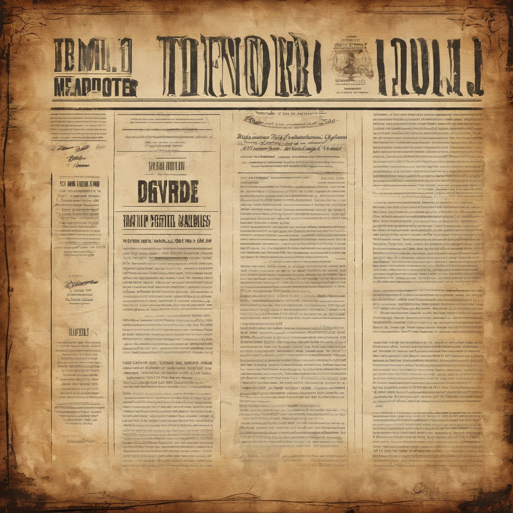 A Blank Newspaper paper grunge vintage old aged texture background