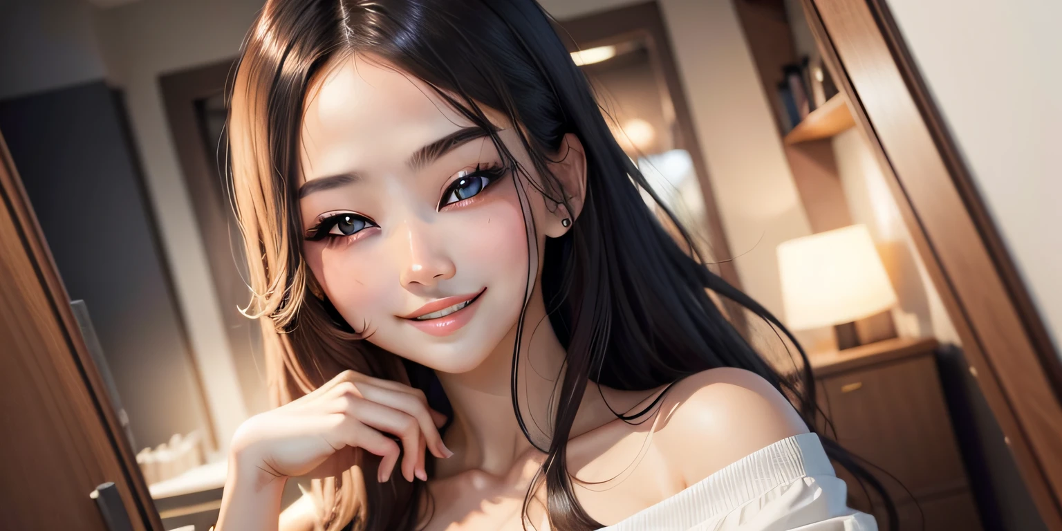 Beautuful Women、well-styled、high-level image quality、Confident smile