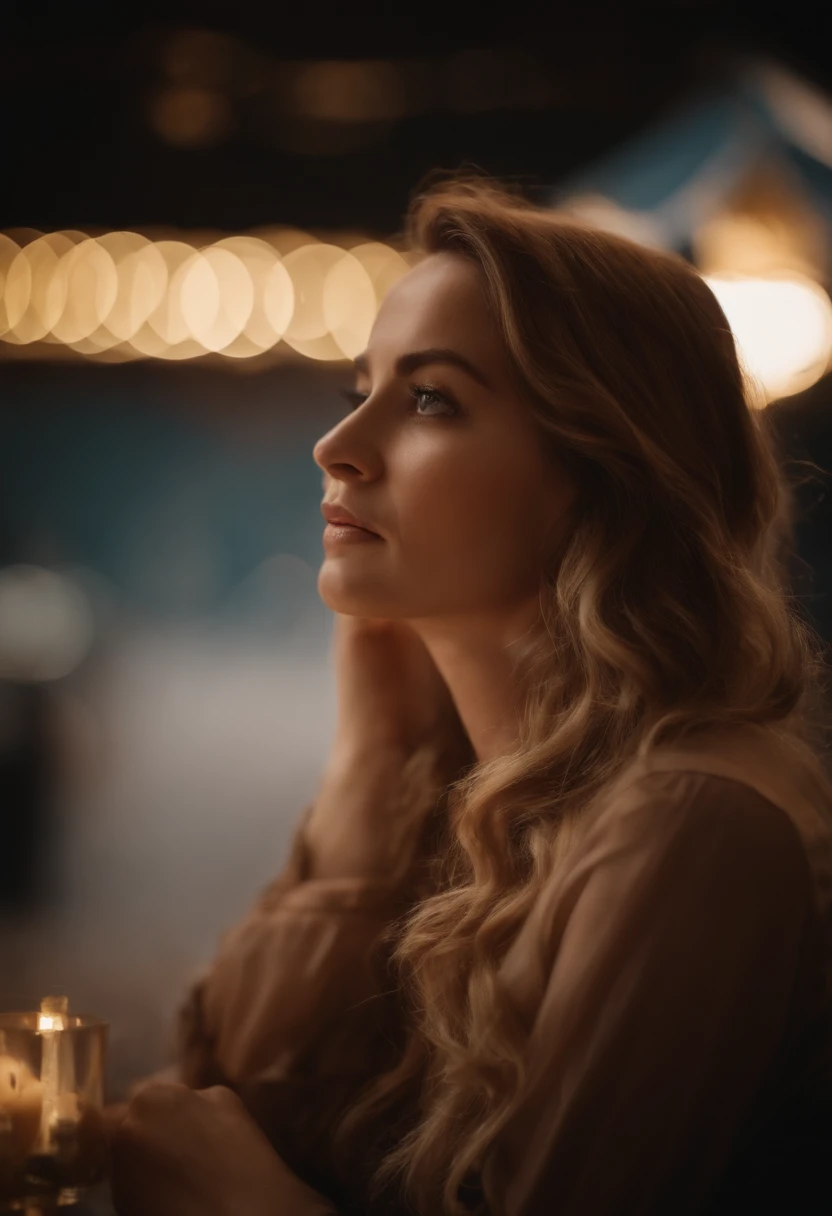Be confident and calm，A woman who values both beauty and wisdom，seriously，Concentrate on watching American dramas on your computer，The camera must see the American drama playing this，Be sure to have subtitles at the bottom