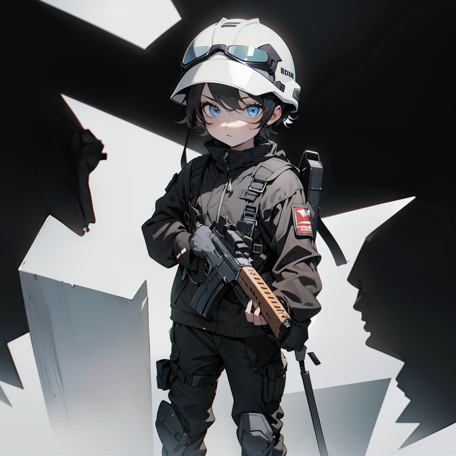 Wore goggles