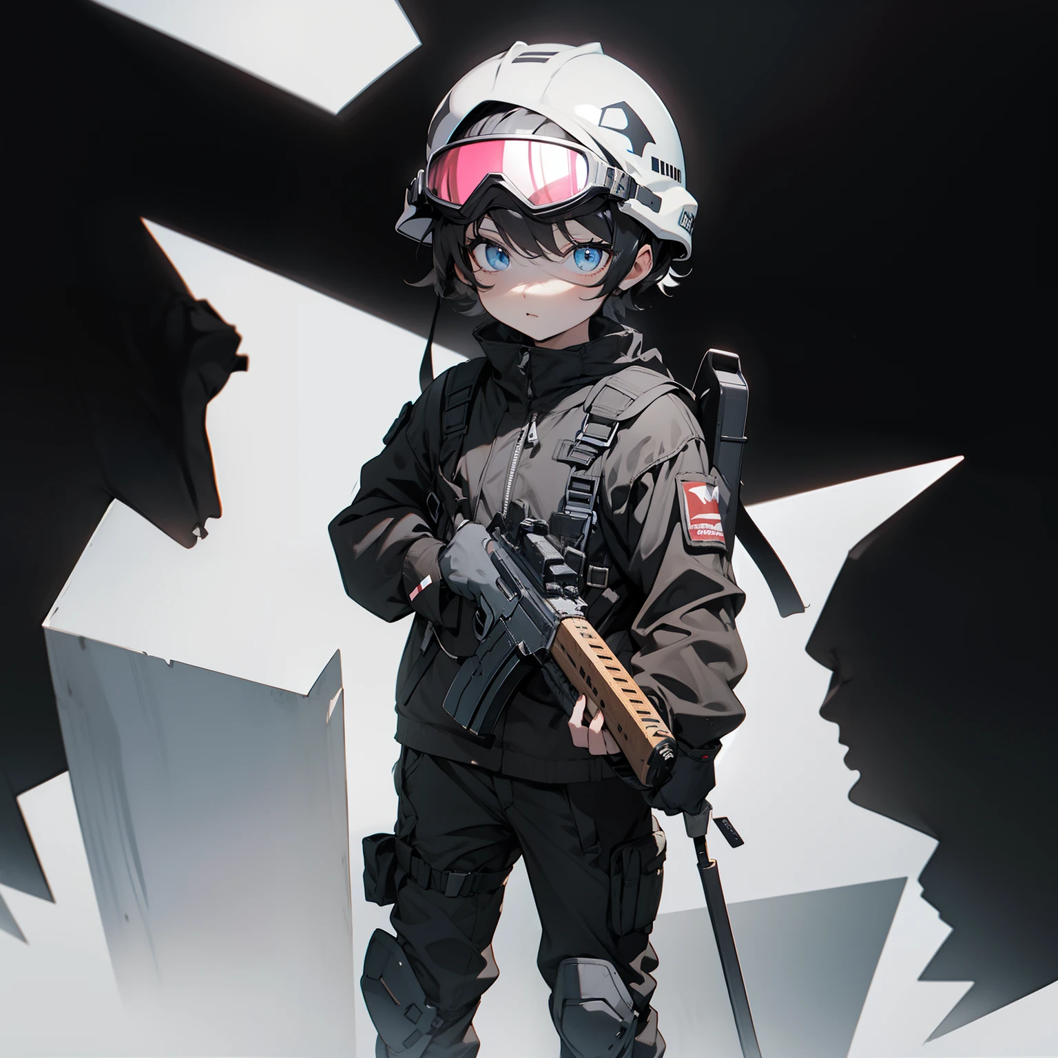 Wore goggles