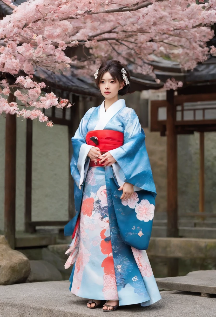 Hina Festival、Full body attire、I wore a haori and a hakama、shrine maiden