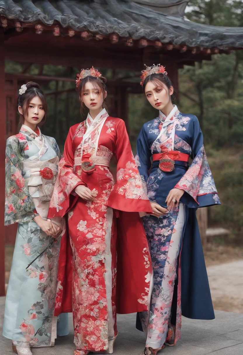 Hina Festival、Three Officers and Five Girls