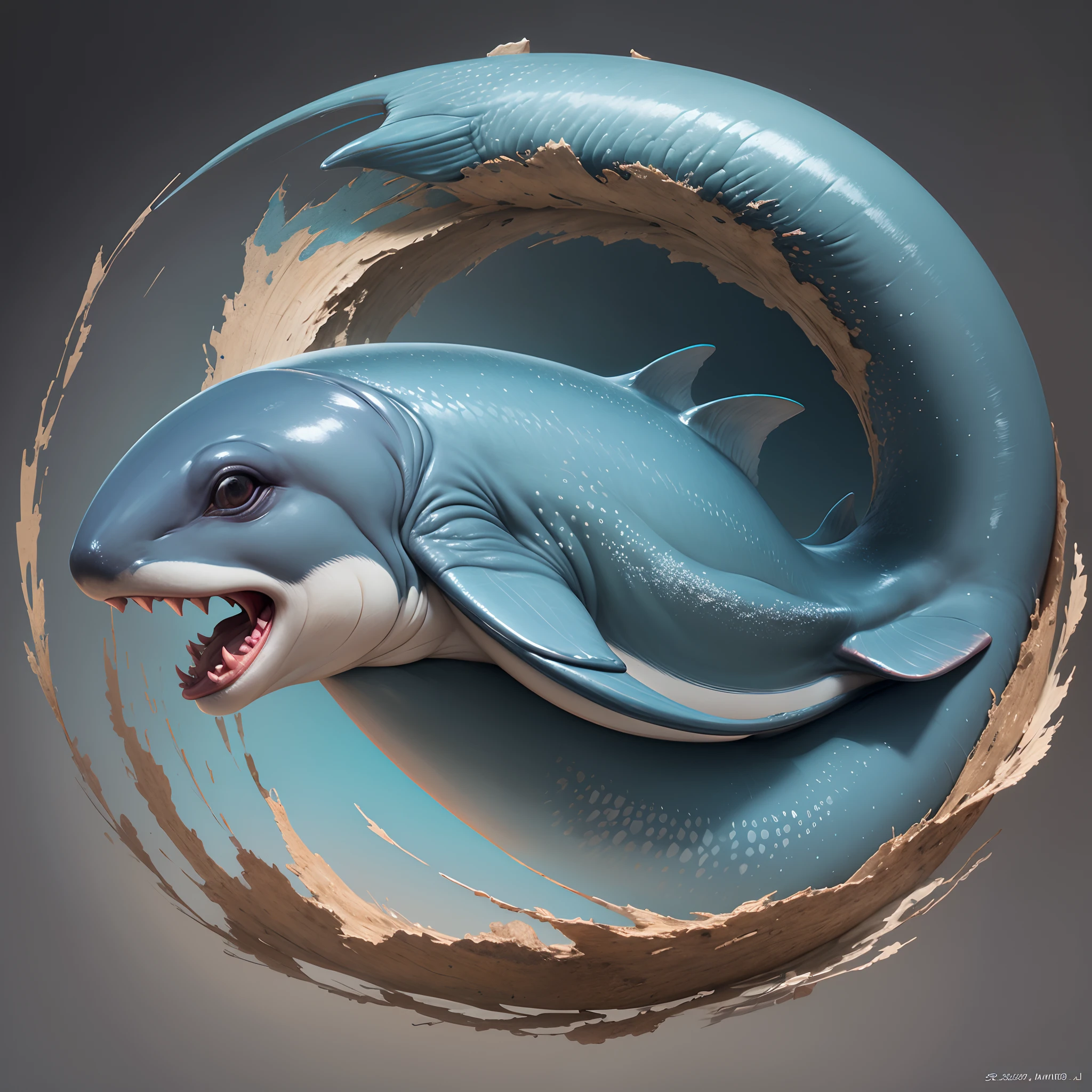 Realistic cetacean fossil --auto --s2
