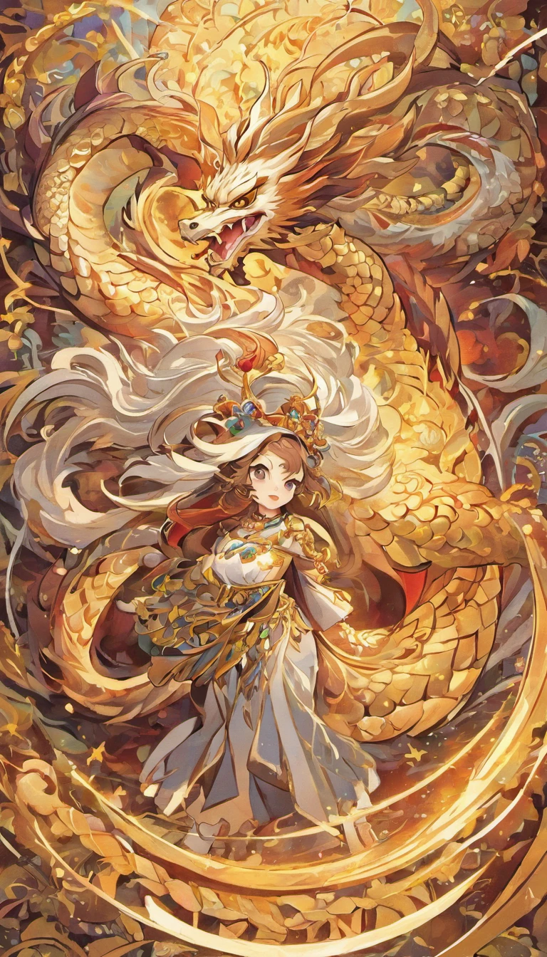 (Cloisonnism:1.2), White background , Chinese dragon, Oriental elements, reasonable design, Clear lines, (lineart, monochrome)