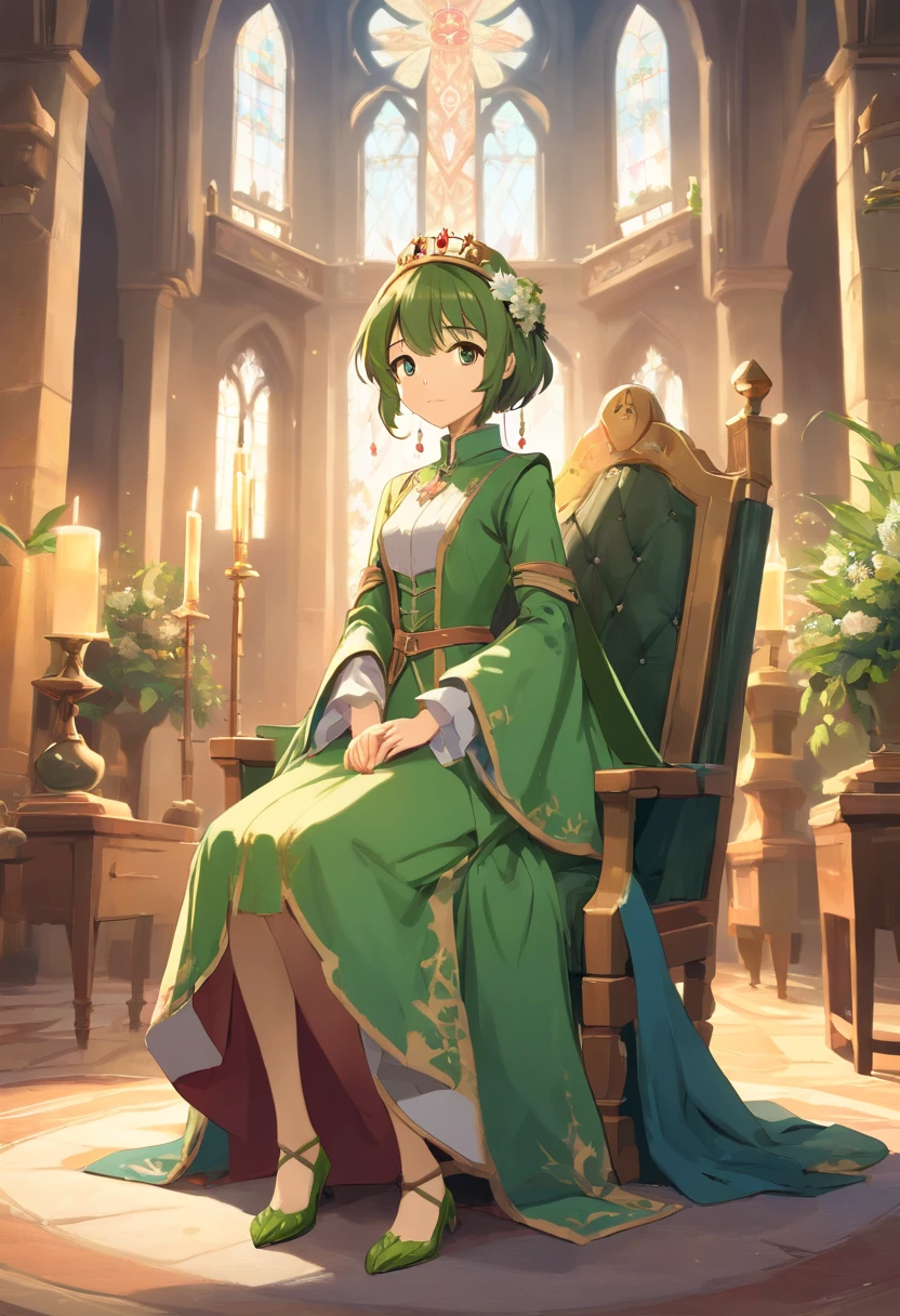 ((dressed in medieval European aristocratic clothes)), ((anthropomorphic humanoid frog)), intricate Gleebles work, ((throne room)), sumptuous decoration, aristocratic clothes, noble clothes , Small Head, Ogro Monstruzo, Titan, Leather Shoes, Soft Lighting, 32k, Hyper Realista , Background details are exquisite,The scene is surreal,Create a charming graphic style, NO humans,