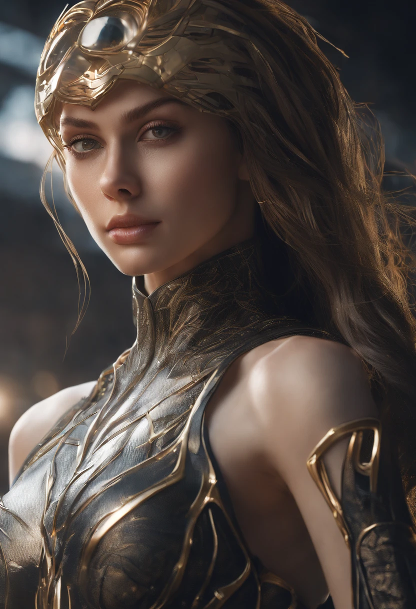 (1girl:1.3), solo, __body-parts__, official art, unified 8k wallpaper, super detailed, beautiful and aesthetic, beautiful, masterpiece, best quality, raw, masterpiece, super fine photo, best quality, super high resolution, photorealistic realism, sunlight, full body portrait, amazing beauty,dynamic pose, delicate face, vibrant eyes, (from the front), she is wearing a black Spider-man suit, gold and black color scheme, spider, very detailed abandoned warehouse background, Detailed face, detailed complex busy background, messy, gorgeous, milky white, highly detailed skin, realistic skin details, visible pores, sharp focus, volumetric fog, 8k uhd, DSLR, high quality, film grain, fair skin, photo realism, lomography, huge metropolis in future dystopia, seen from below, translucent,long light hair
