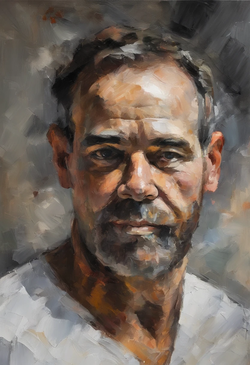 retrato em preto e branco do rosto de um homem com os olhos fechados e um polvo colorido grudado no rosto do lado direito