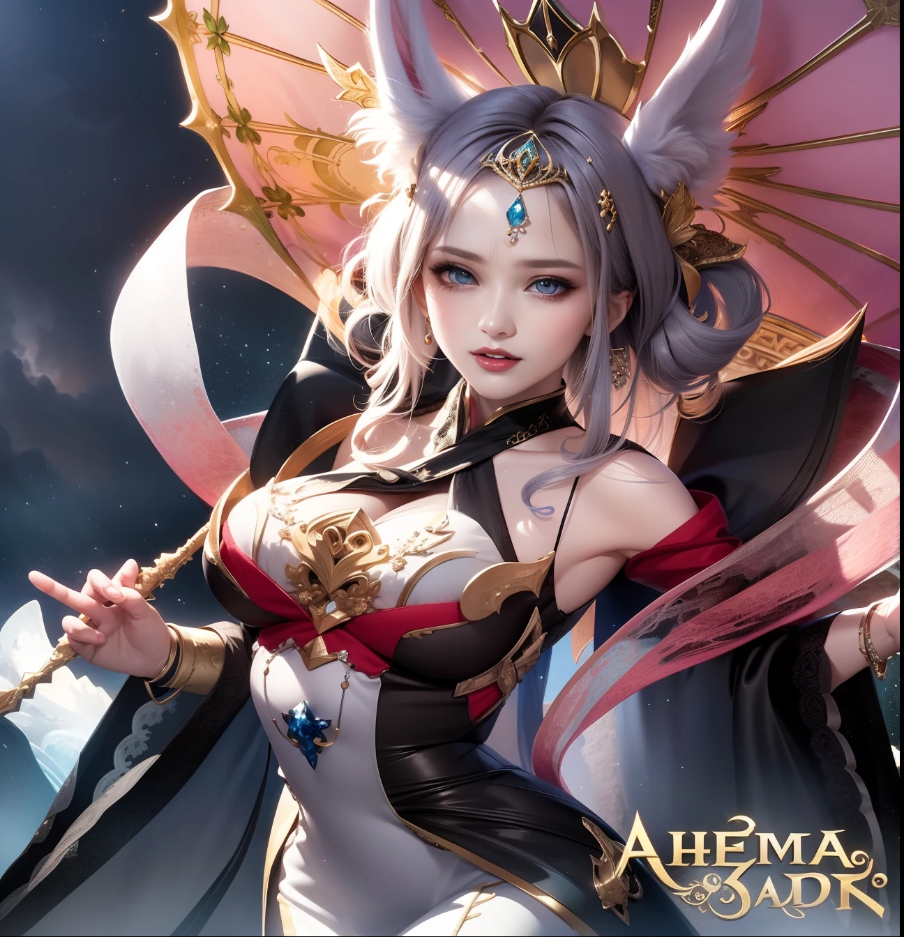 a close up of a woman in a blue dress with a white dress, 8K high quality detailed art, fantasy art style, a beautiful fantasy empress, ((a beautiful fantasy empress)), beautiful and elegant elf queen, Epic fantasy art style HD, beautiful and seductive anime woman, beautiful fantasy art, detailed fantasy art, 2. 5 D CGI anime fantasy artwork