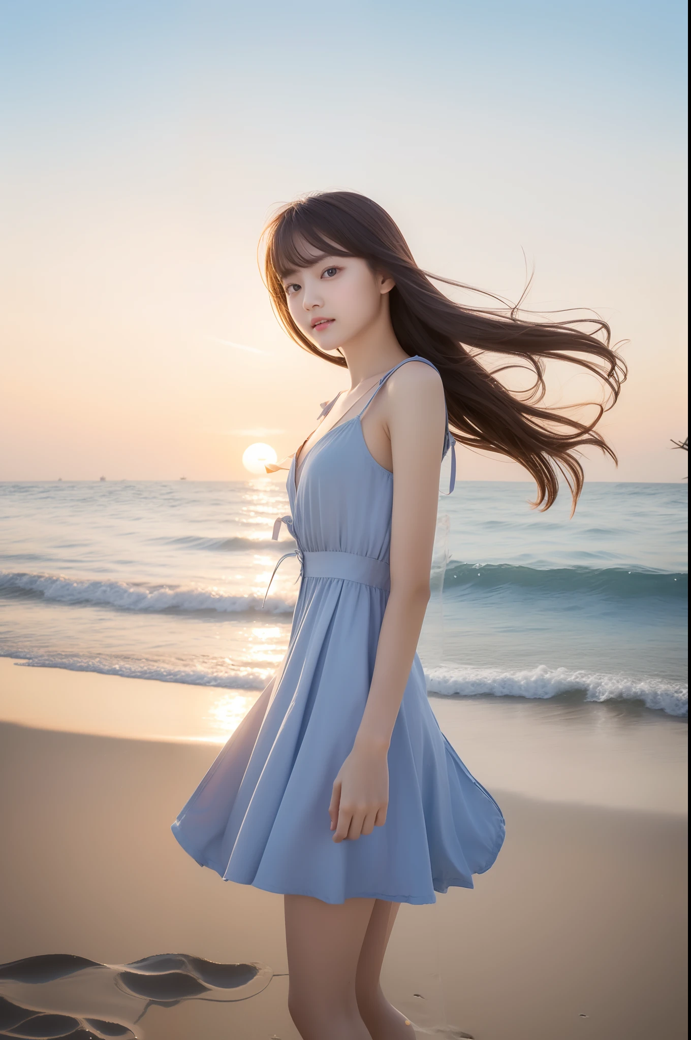 Same girl、Dress the same、Various poses