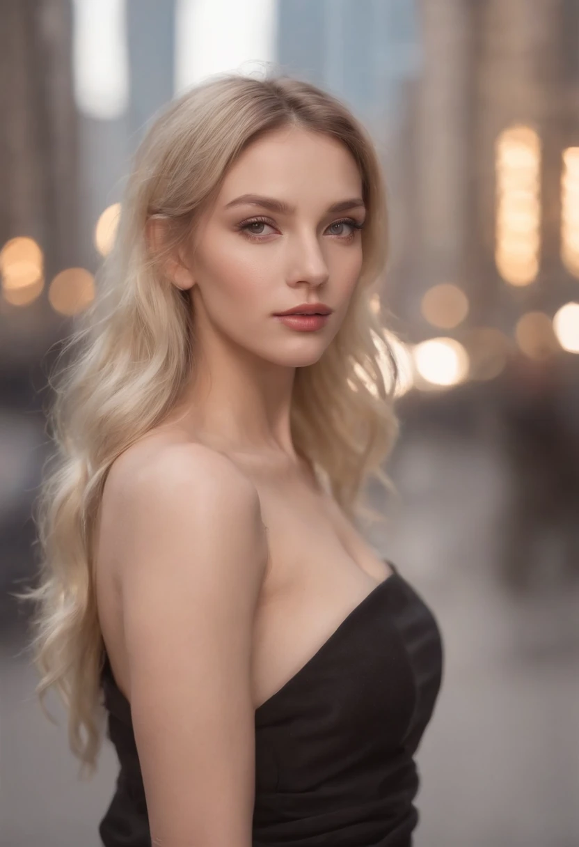 Gorgeous woman with super long wavy blonde hair, Delicate and seductive eyes,Bigboobs, White shirt,long sexy legs, Wear small shorts, T 恤, ((detailedfacialfeatures)), (finelydetailedskin), paleskin, realistic skin textures, Extreme skin details, (pores:0.1), Beautiful futuristic cyberpunk city in the background, the best quality masterpiece, realisticlying, hyper realisitc, A detailed, 8K, hdr, (pastel colour: 1.2), shallowdepthoffield, Wide light, hight contrast, The light from the back window is backlighted, flood, flash lights, color difference, Sharp focus, RAW color photo