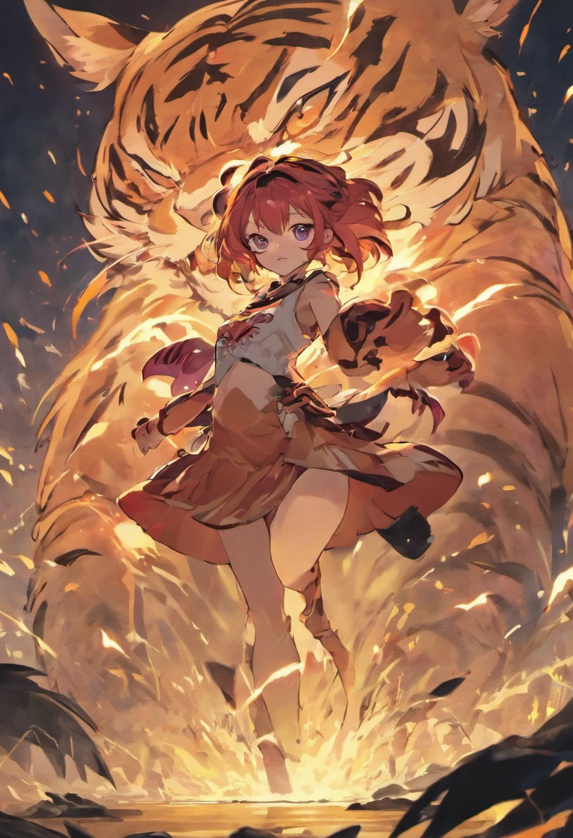 Monster, Colorful ink style, Azuma Kiyohiko,
chinese illustration of a tiger like a cow,fierce,
winged, Upshot, full-body, Unconquest Nature,
Sharp hedgehog fur, Mysterious, Destruction,
every stare, Five Pass Middle, Mountain & Sea
Classic, detailed CG, game concept Art, First
Person Perspective, Upshot, Wide Angle lens,
Extreme Panorama, Very Low Angle view --ar 3:4