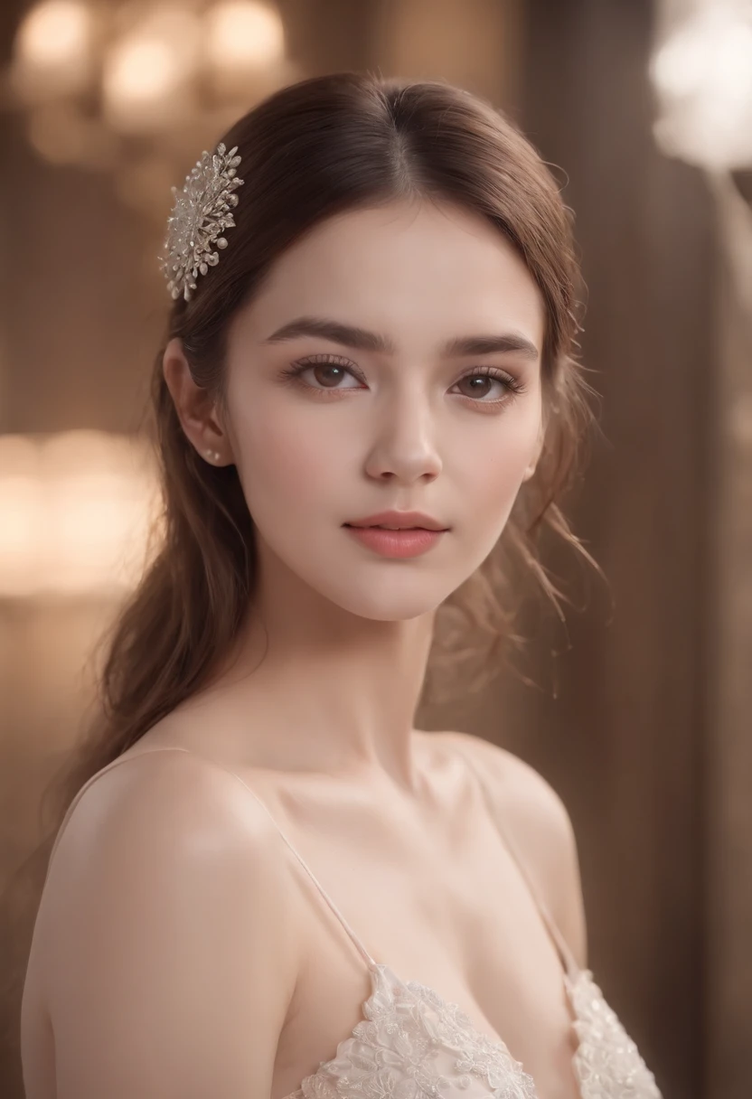 Best Quality, Masterpiece, High Resolution, 1girl, Porcelain Dress, Hair Accessories, Necklace, Jewelry, Pretty Face, On Body, Tyndall Effect, Realistic, Shadow Studio, Rim Lighting, Dual Tone Lighting, (High Detail Skins: 1.2), 8k UHD, dslr, soft light, high quality, volume light, sneak shot, photo, high resolution, 4k, 8k, background blur, fit, toned, athletic, muscular, nsfw, no panties