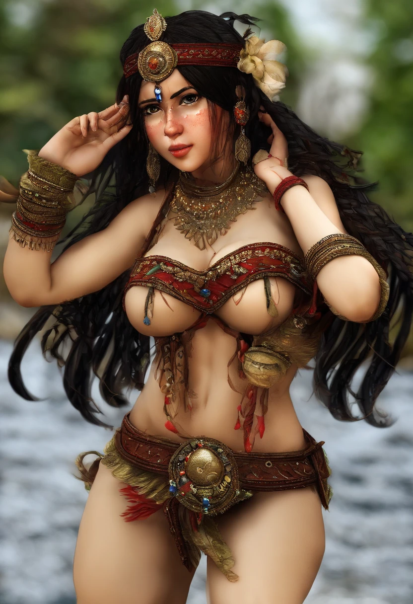 nomad,male people,Plush hat,medieval clothing,Chin beard,Mongolian clothing,Girl with thick fat chunky physique,Asian people,perfect eyes,large pecs,Black color hair,Solo,grassy fields,look straight at the camera,standing on your feet,largeeyes,Frontal photo,Bulge,bareness,Those who don't wear shoes,(Pants are prohibited:1.8),Sexual,(Sexy:1.8),large bulge,Wearing clothes is prohibited,(Naked:1.8),(Ancient loincloth:1.8),Illustrations,Realism,short detailed hair,pregnant,NSFW