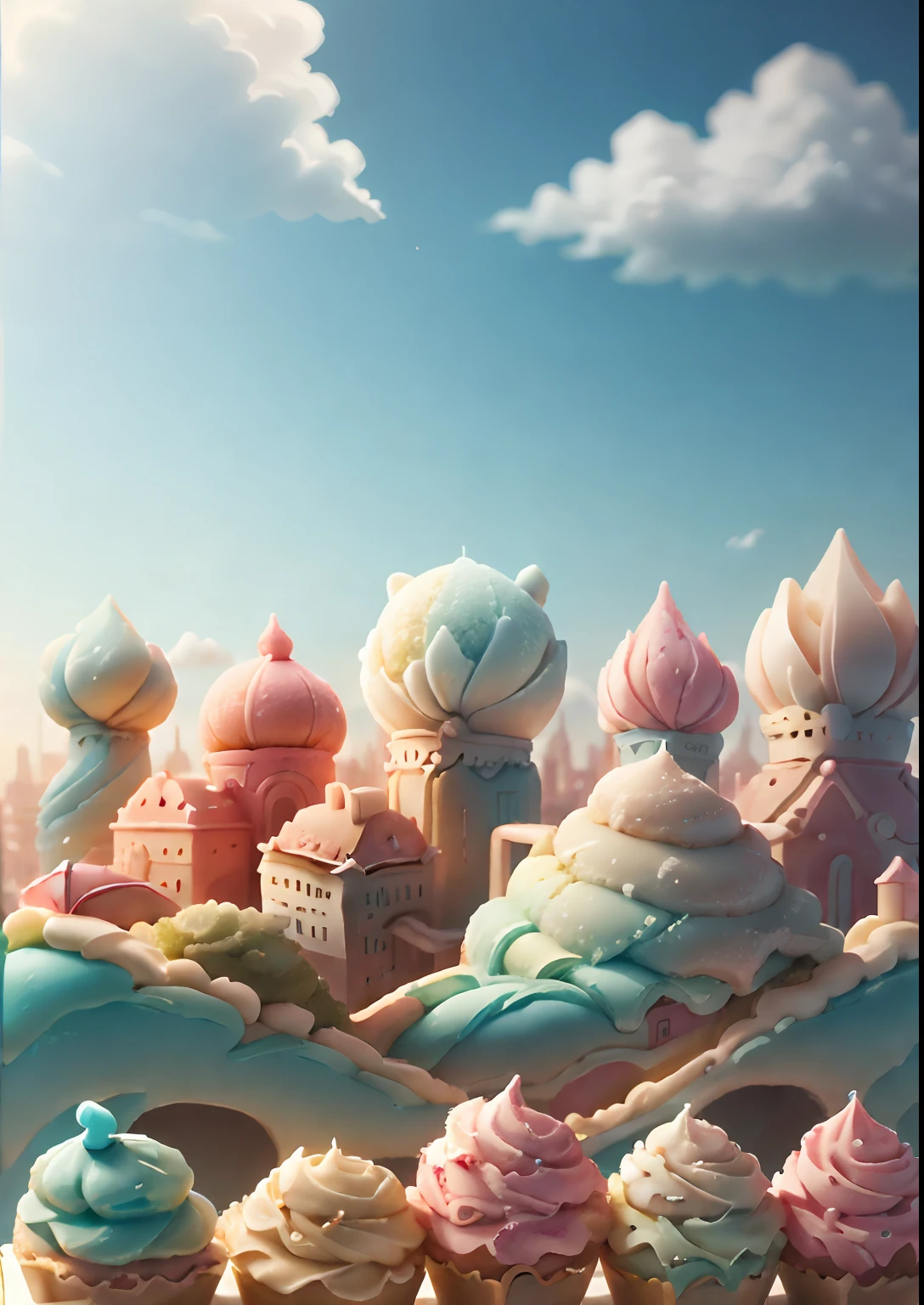 GelatoStyle city, view from high