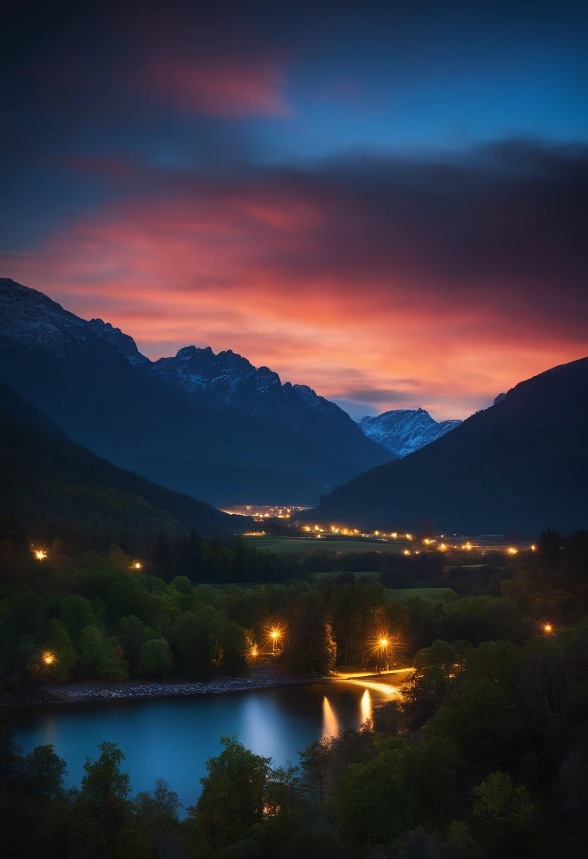Scenery at night