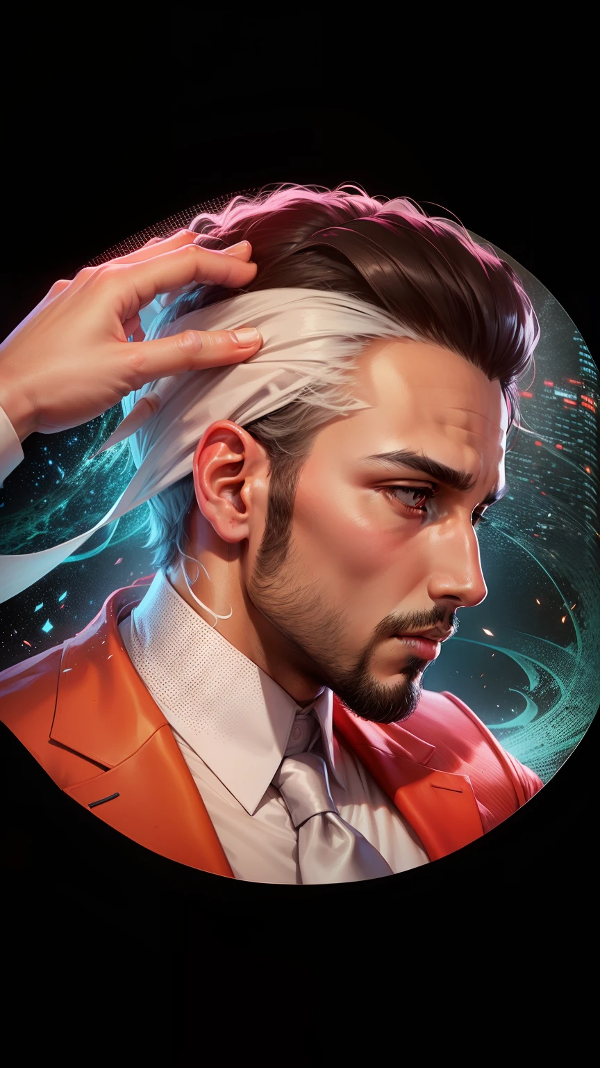 Wearing a white shirt and tie, profile photo, Ash Thorp Khyzyl Saleem, image, Khyzyl Saleem, profile photo, official photo