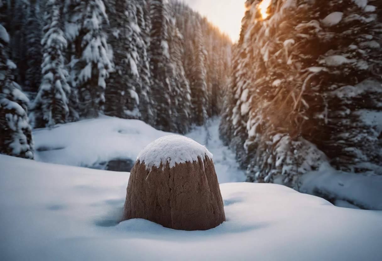 Ice cream peaks of various colors appear in the Arctic，Penguins approach these mysterious terrains with caution，The ice was also colored, fantasy, Spectacular, Braving the air conditioning, Masterpiece, ultraclear, extreme hight detail