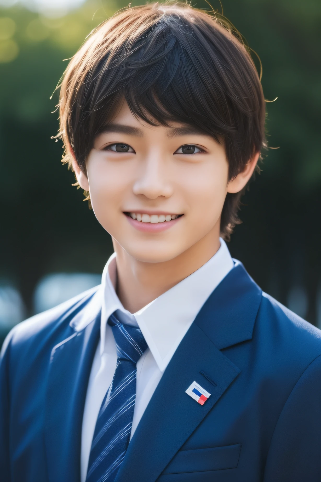 1 boy、Japan Boys、A slight smil、top-quality、student clothes、High school students、short-haired、A dark-haired、perm、a cool、An ultra-high picture quality、masterpiece、超A high resolution、Full body portrait、(Photorealsitic:1.4)、Raw foto、One Man in the World、Detailed facial texture、leaning、neck tie、School、male people、ember、a cool、Adonis