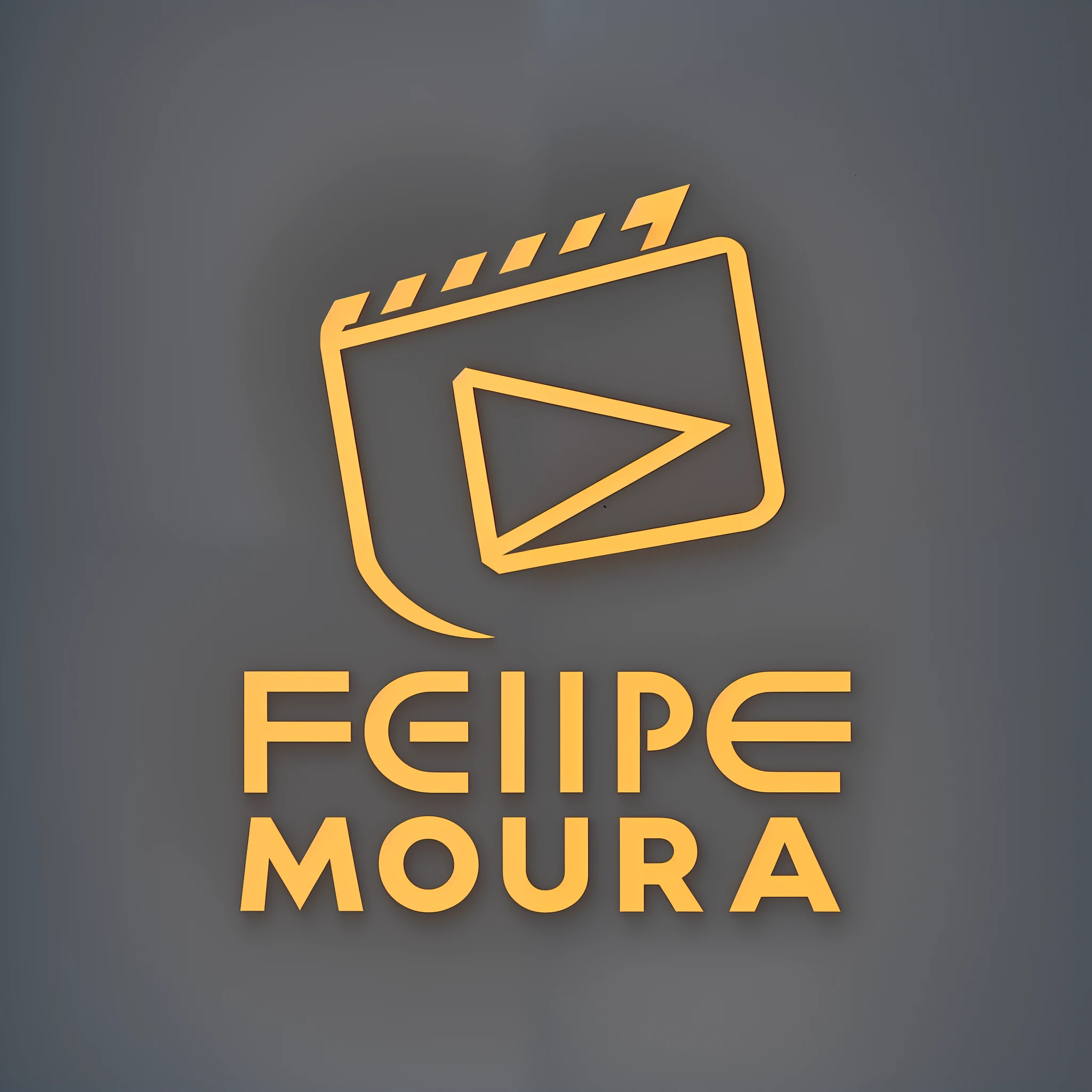 text: "moura", videomaker logo, filmmaker logo, videomaker logo, logo for videographers, images of photography equipment, logo for photographer, logo for photography, thunder, logo, vector, images of arrows, images of cameras, images clapperboard, lighting, typography, concept art, product, illustration, with PHOTO STICKERS in the background, illustration"