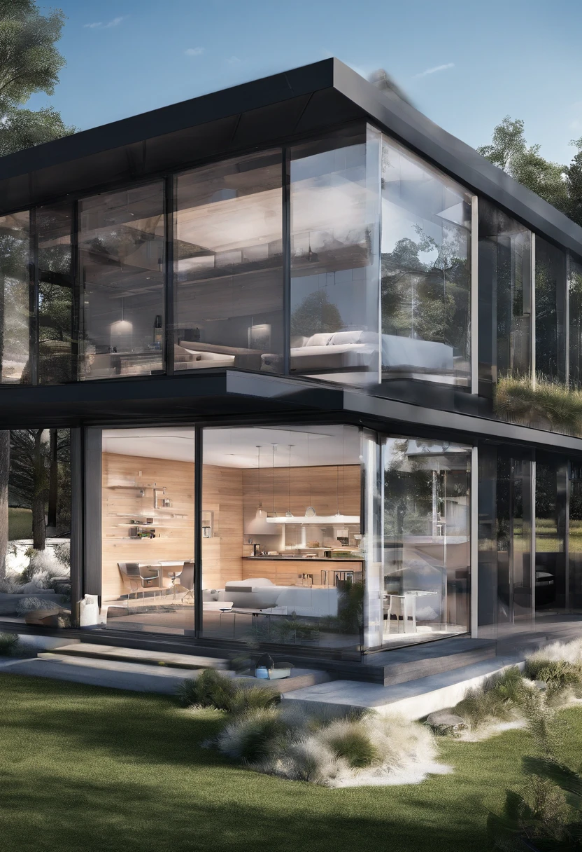 steel structure,Prefabricated buildings,Highway,droid,Glass style,future-tech