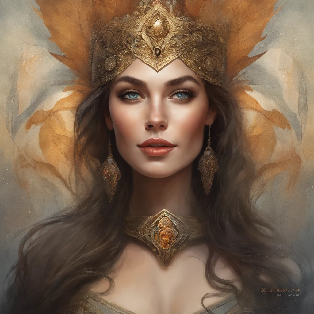 a painting of a supergirl adorned with a Krypton headdress and a black supergirl uniform, Mucha Klimt et Tom Bagshaw, WLOP complexe, exquisite digital illustration, Bel art UHD 8 K, 8k highly detailed digital art, stunning digital illustration, karol bak uhd, a beautiful fantasy empress, Jen Bartel, detailed painting 8 k, 8k detailed digital art, sharp 8k detail, award winning digital illustration:1.1